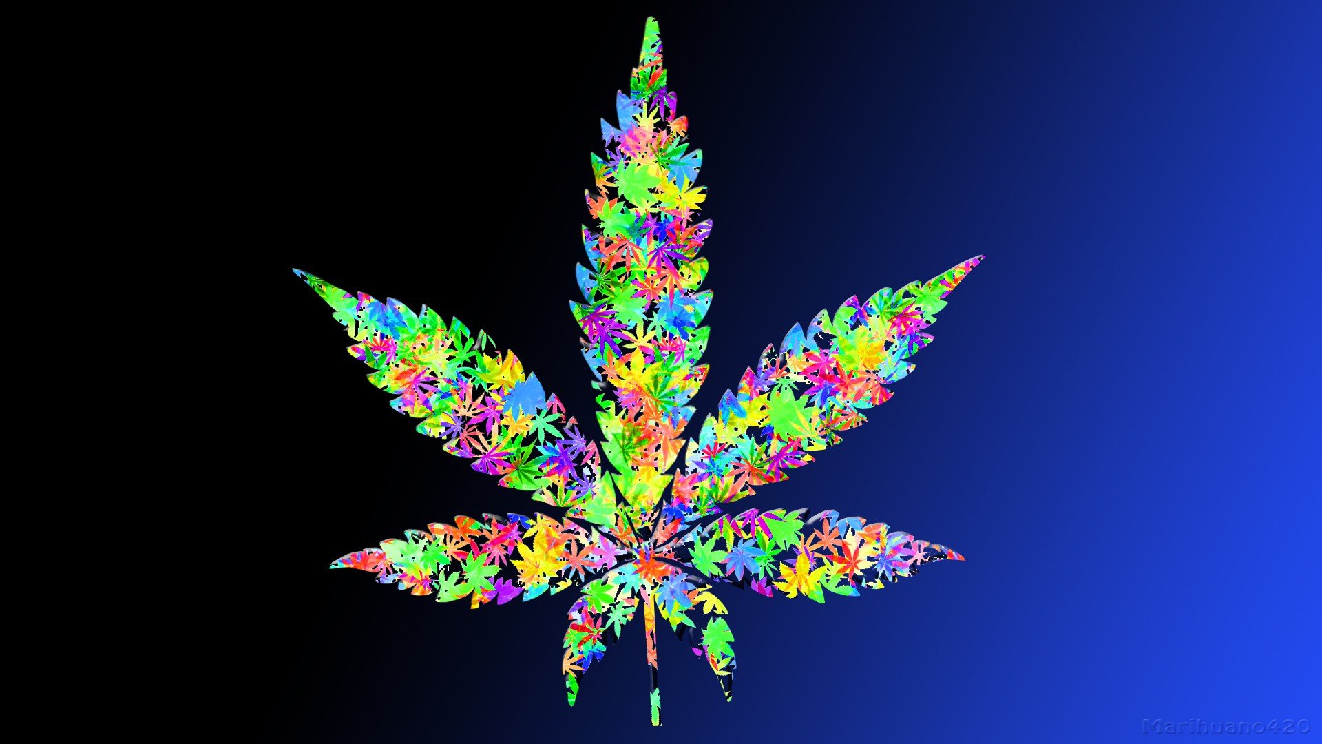 Blue Weed Wallpapers