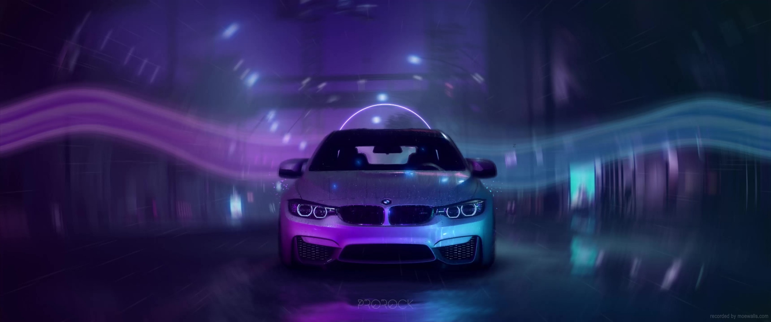 Bmw M4 Neon Color Art Wallpapers