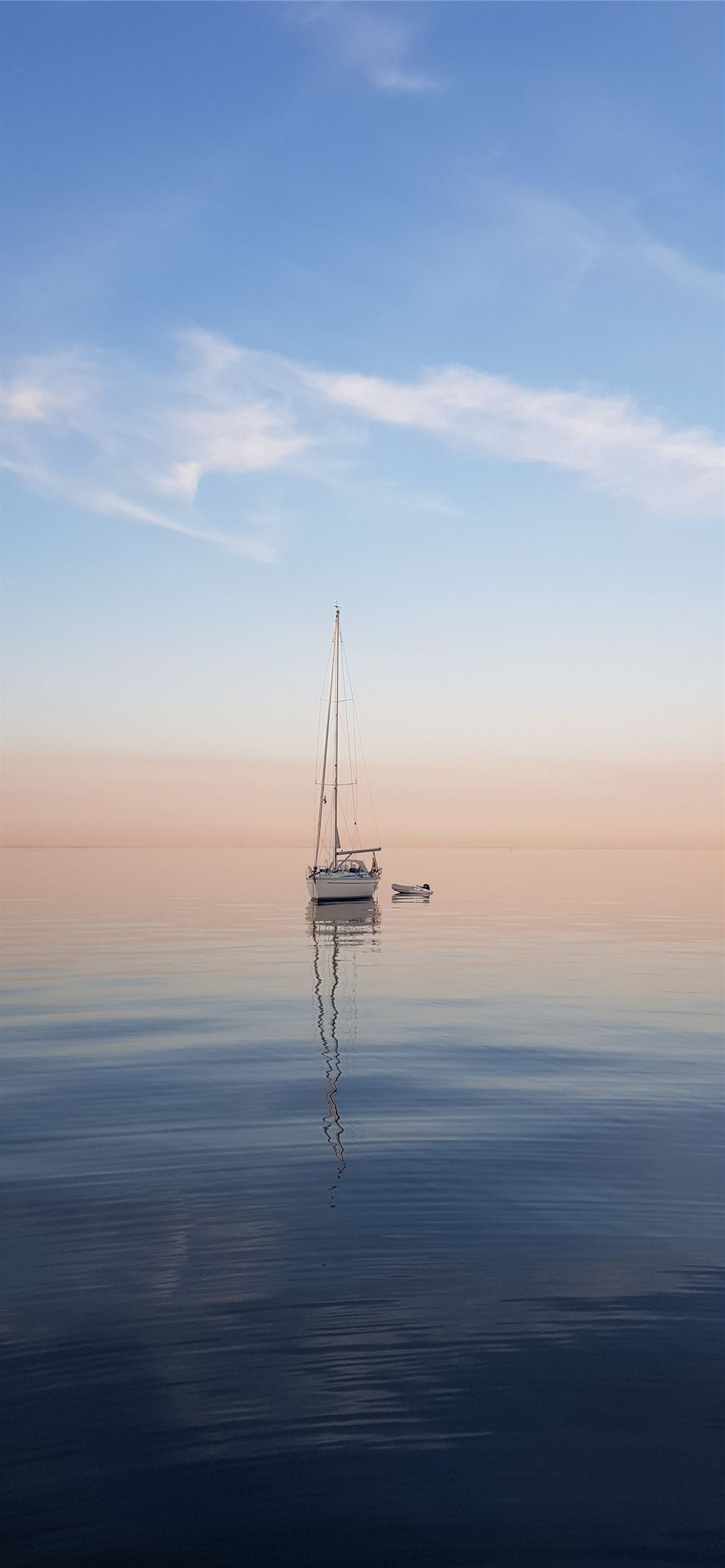 Boat In Blue Sea Water Wallpapers