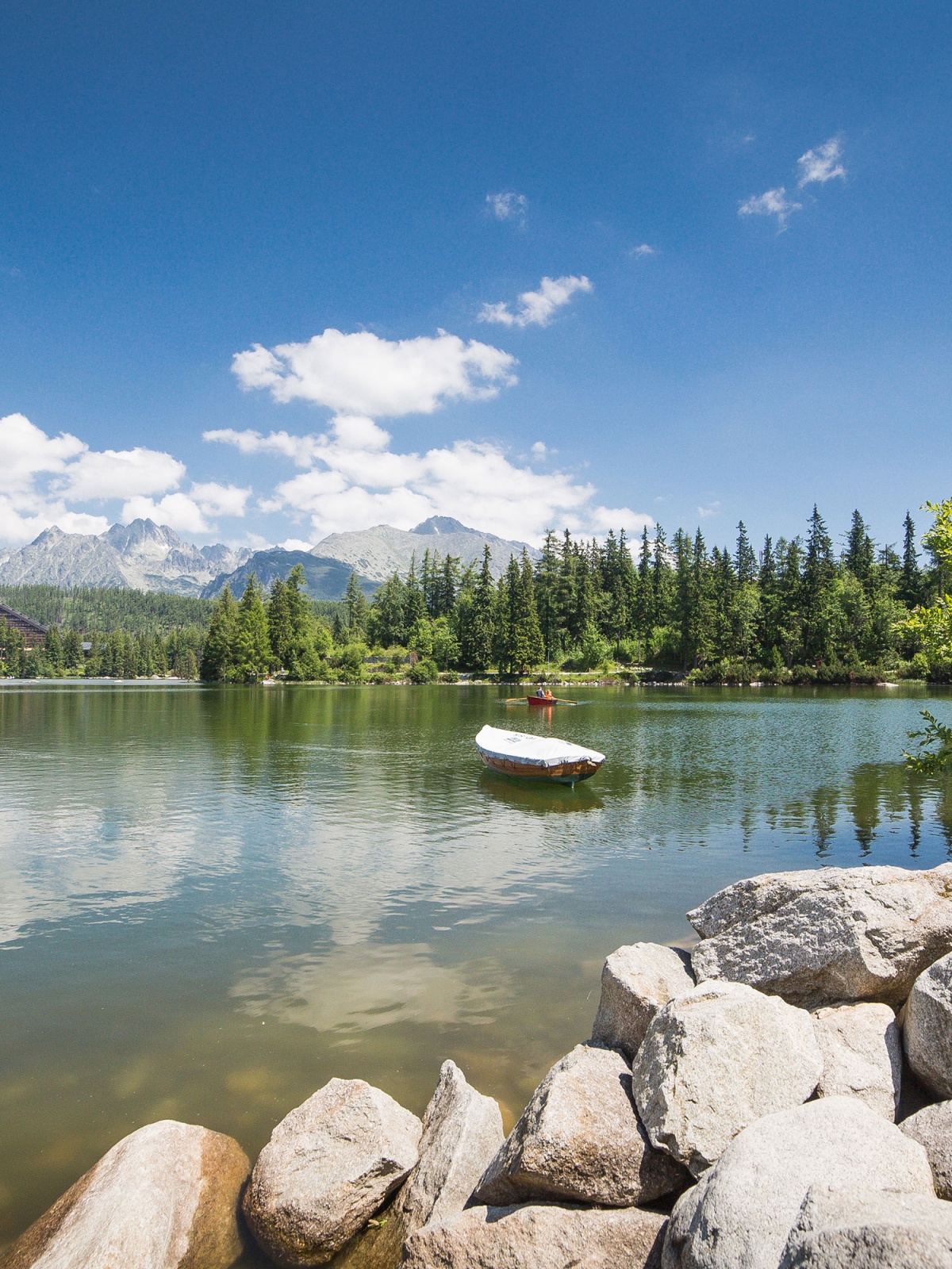 Boat In Lonely Lake Wallpapers