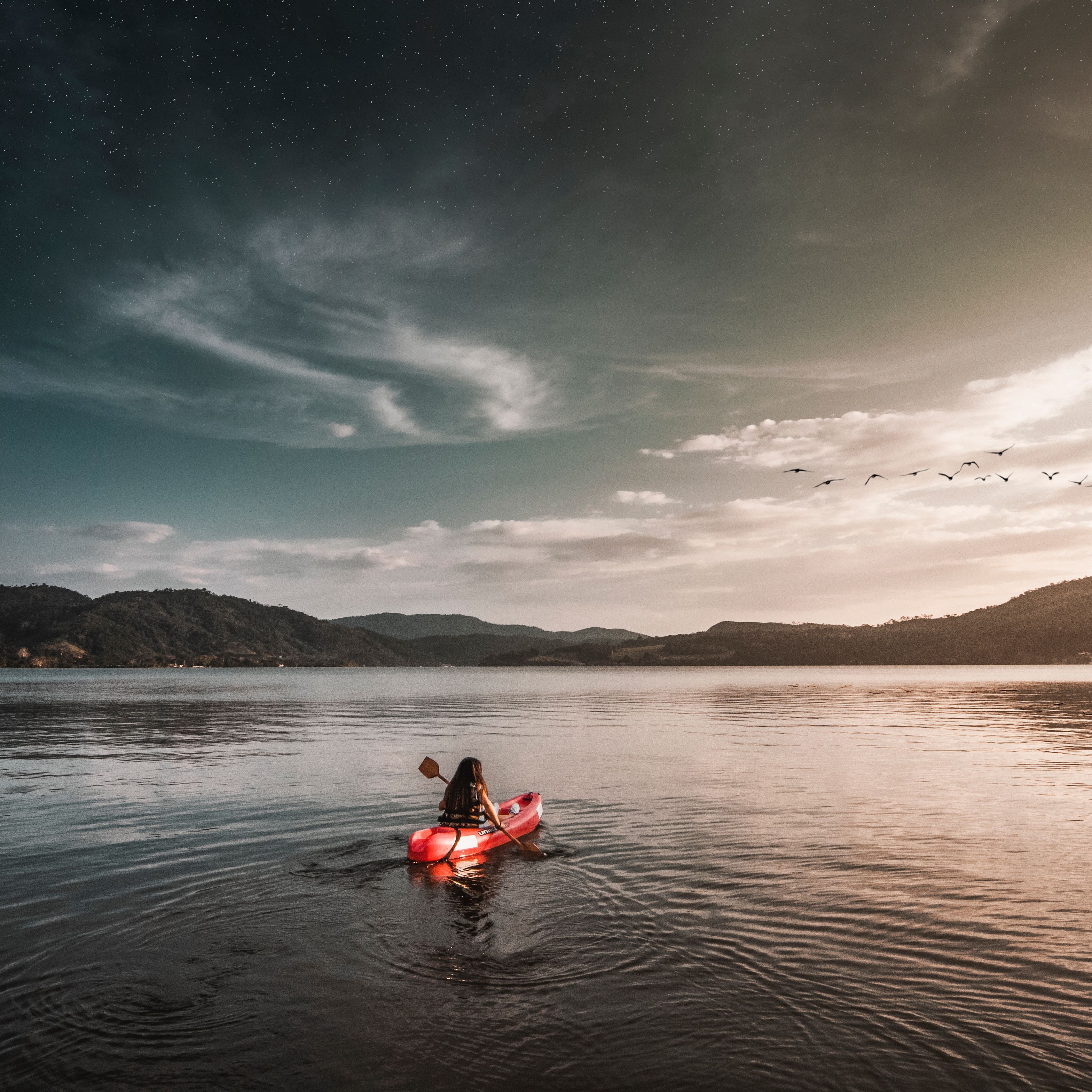 Boat In Lonely Lake Wallpapers