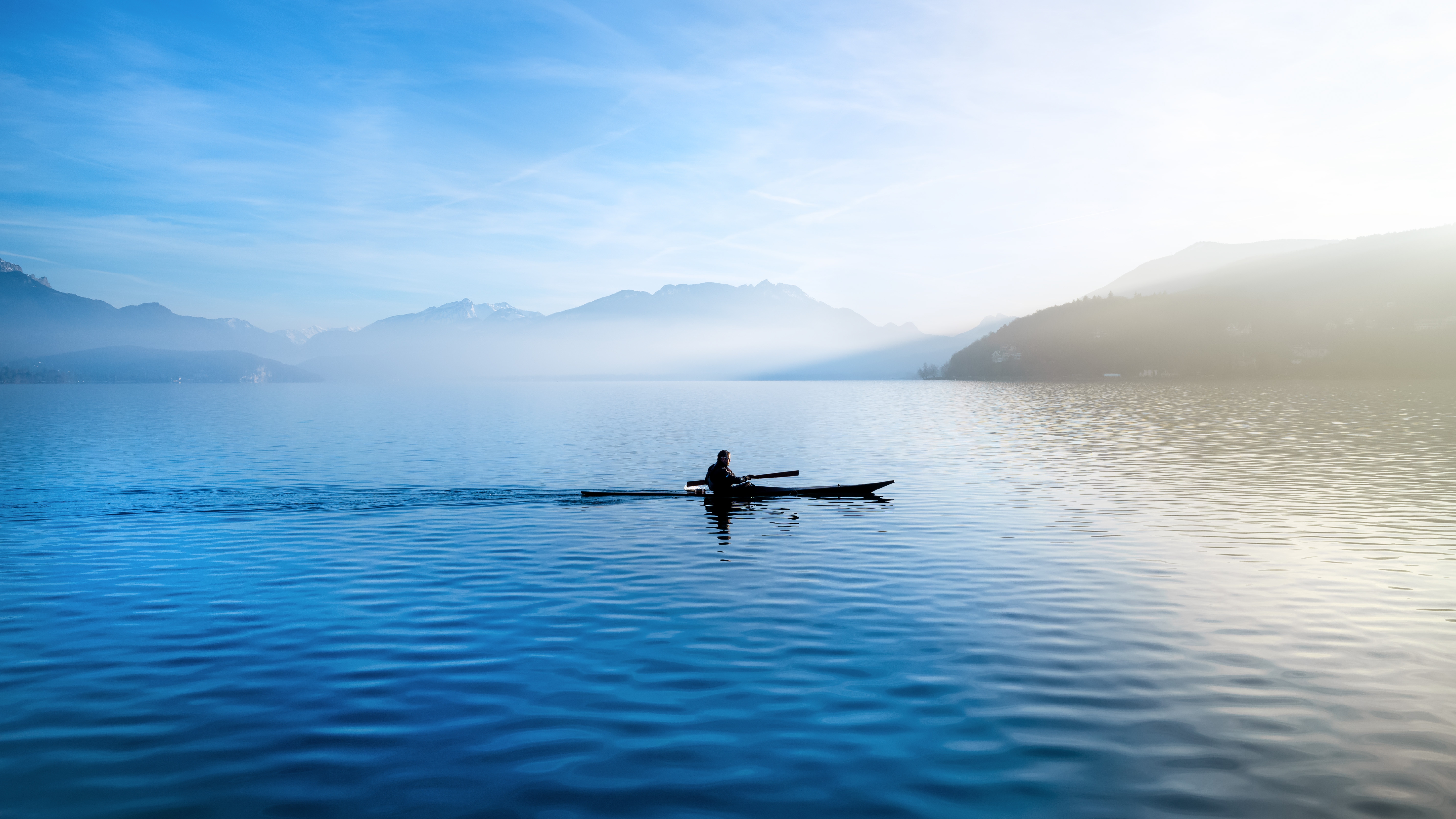 Boat In Lonely Lake Wallpapers