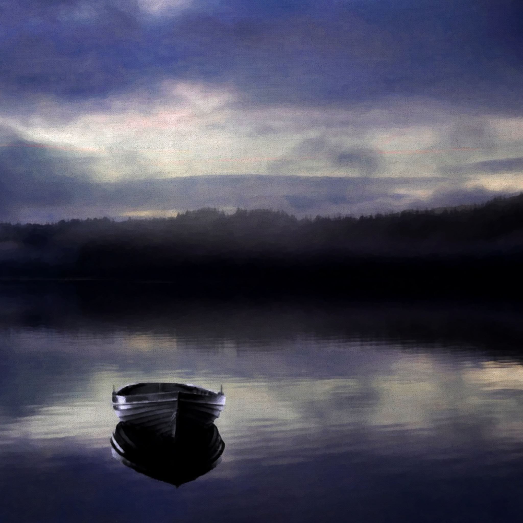 Boat In Lonely Lake Wallpapers