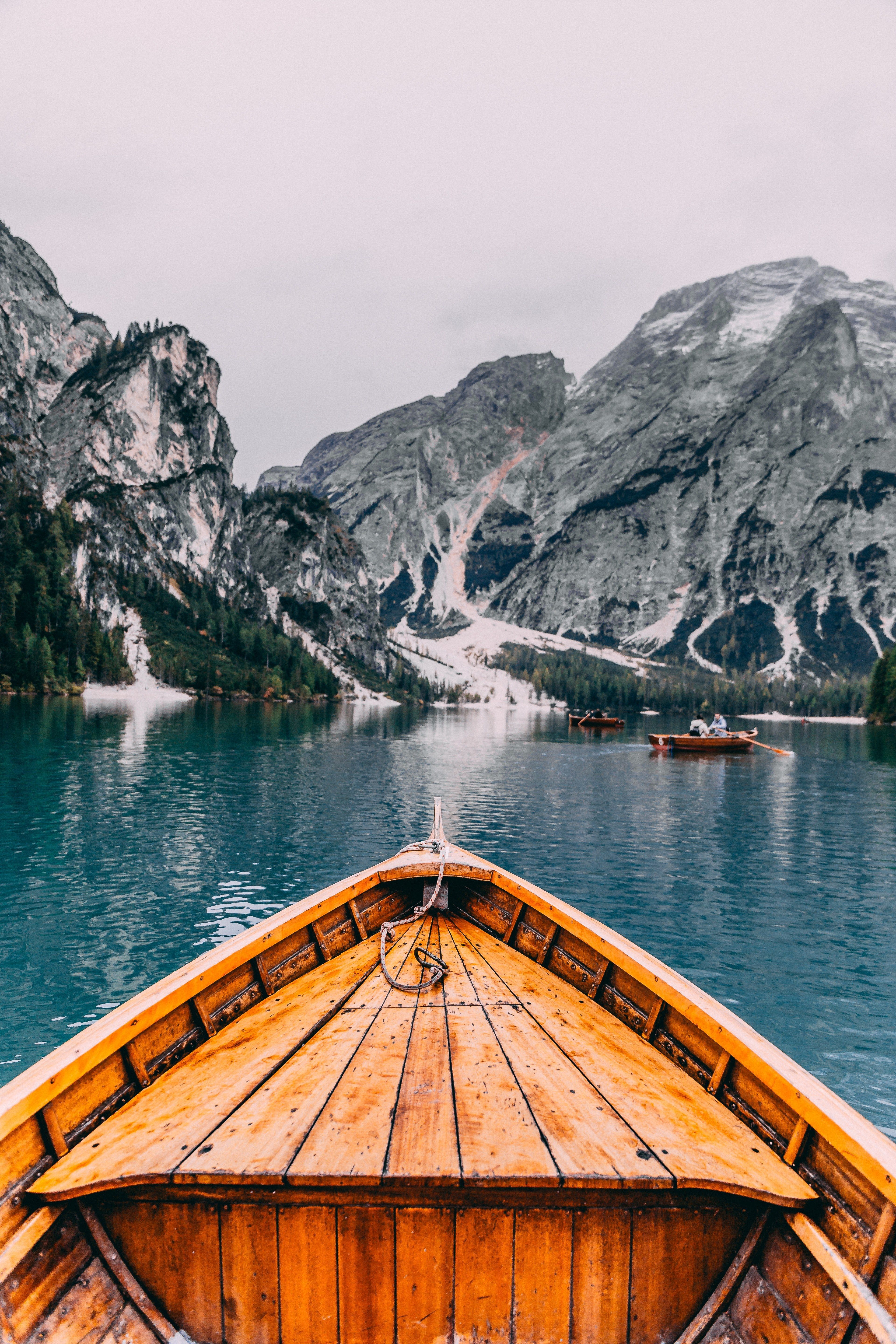 Boat In Lonely Lake Wallpapers