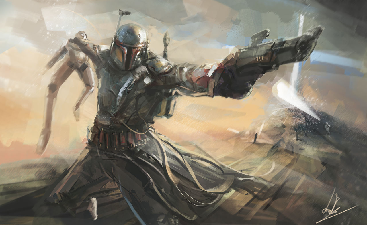 Boba Fett Mandalorian Concept Art Wallpapers