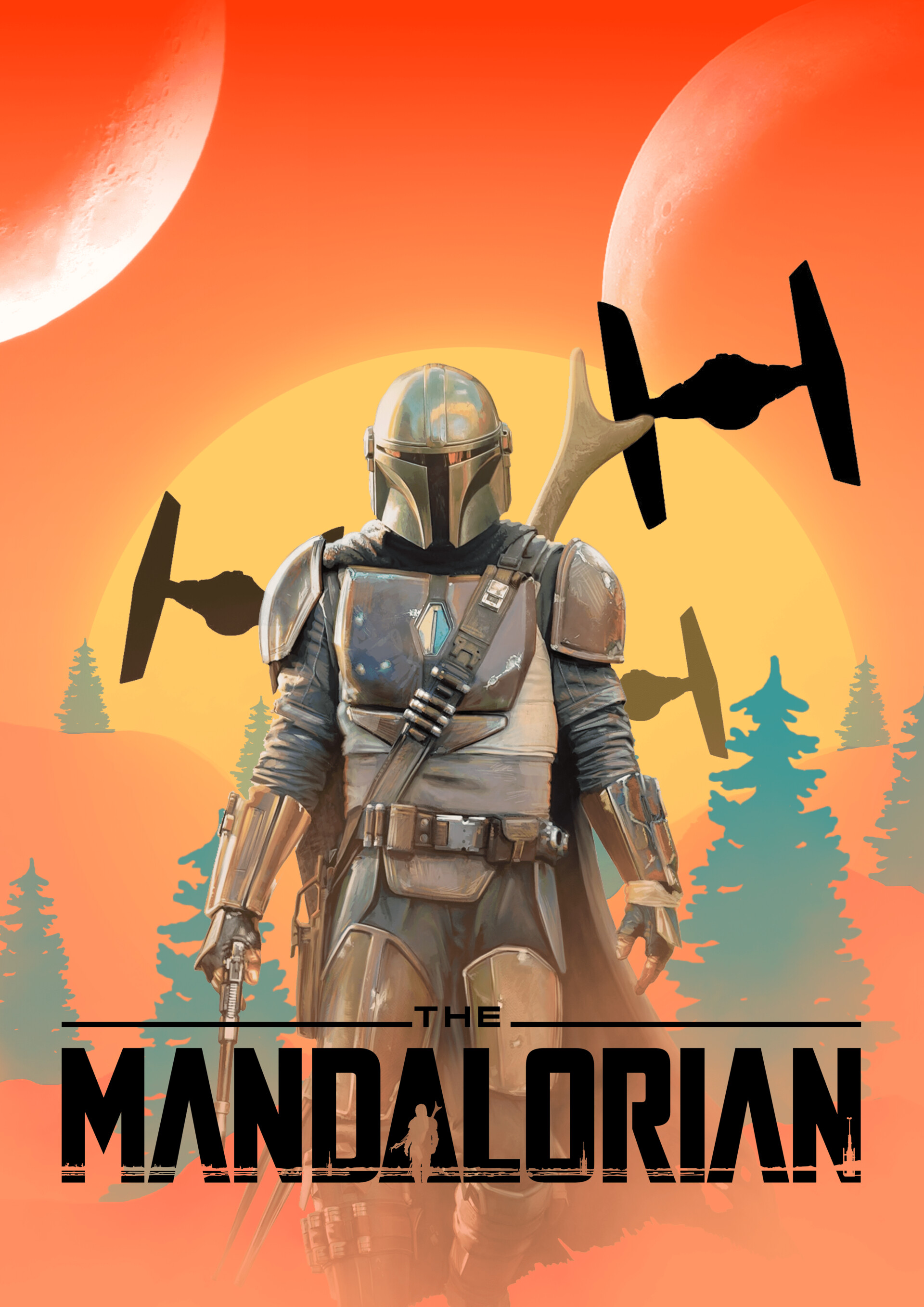 Boba Fett Mandalorian Poster Wallpapers