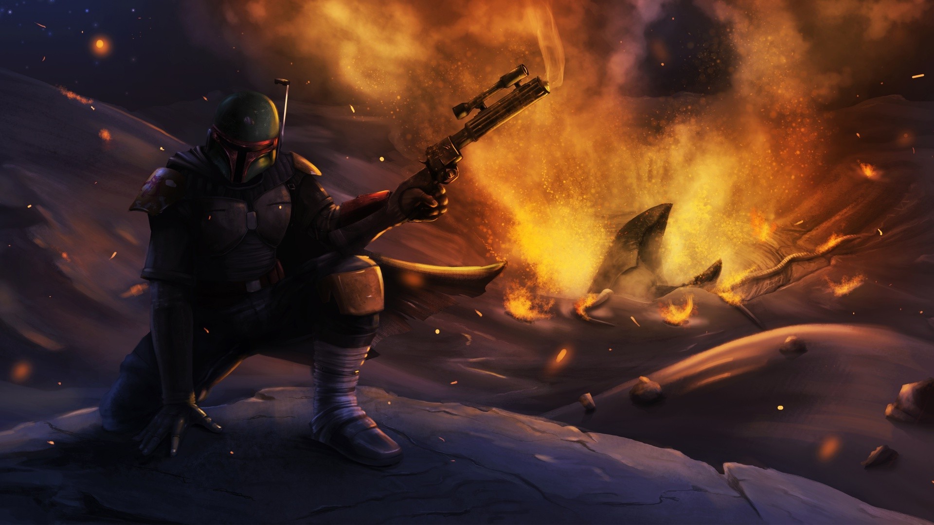 Boba Fett Star Wars Art Wallpapers