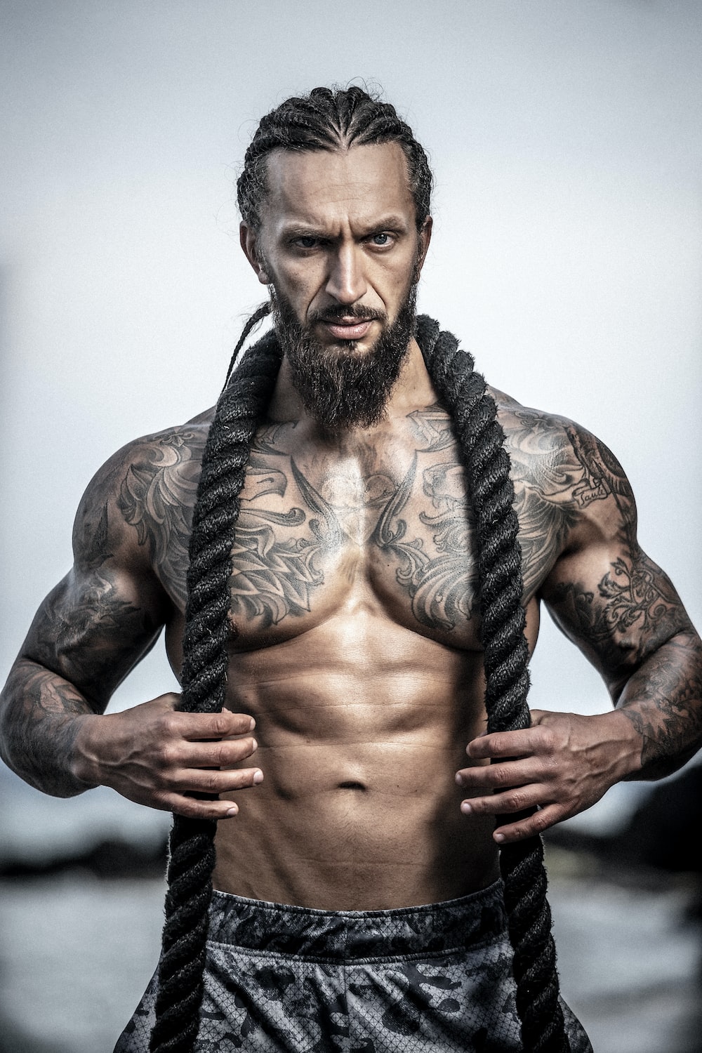 Bodybuilder Man With Tatoo Wallpapers