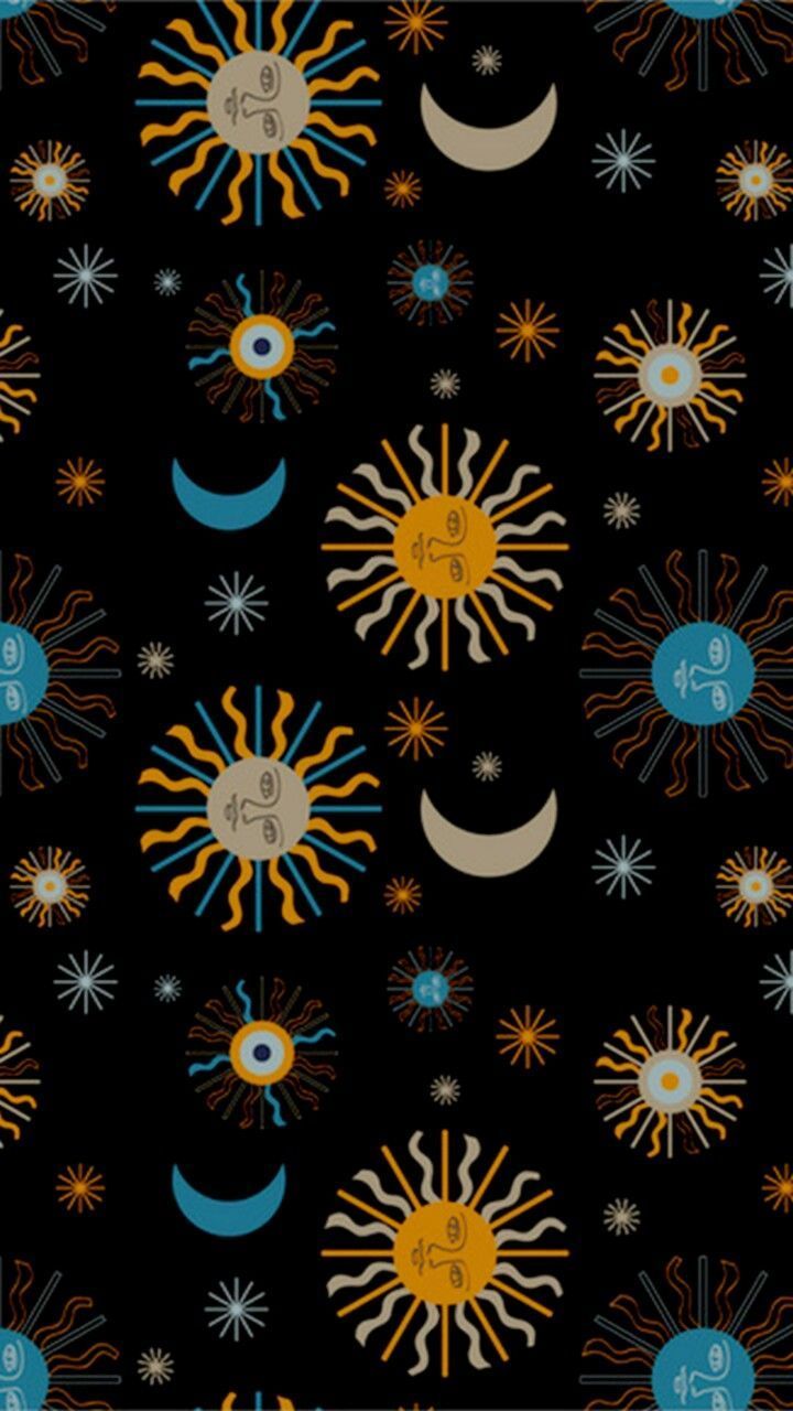 Boho Sun And Moon Wallpapers