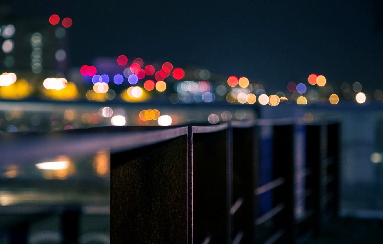 Bokeh Blur City In Night Wallpapers