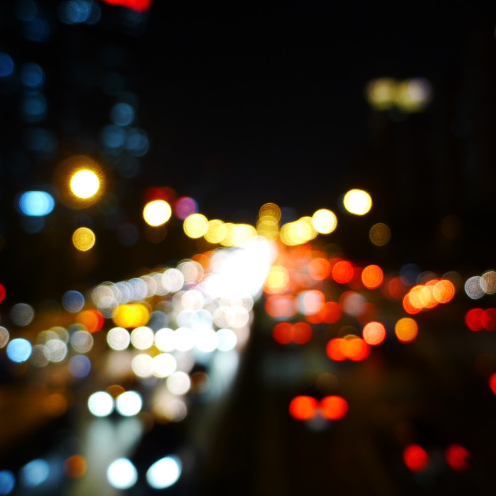 Bokeh Blur City In Night Wallpapers