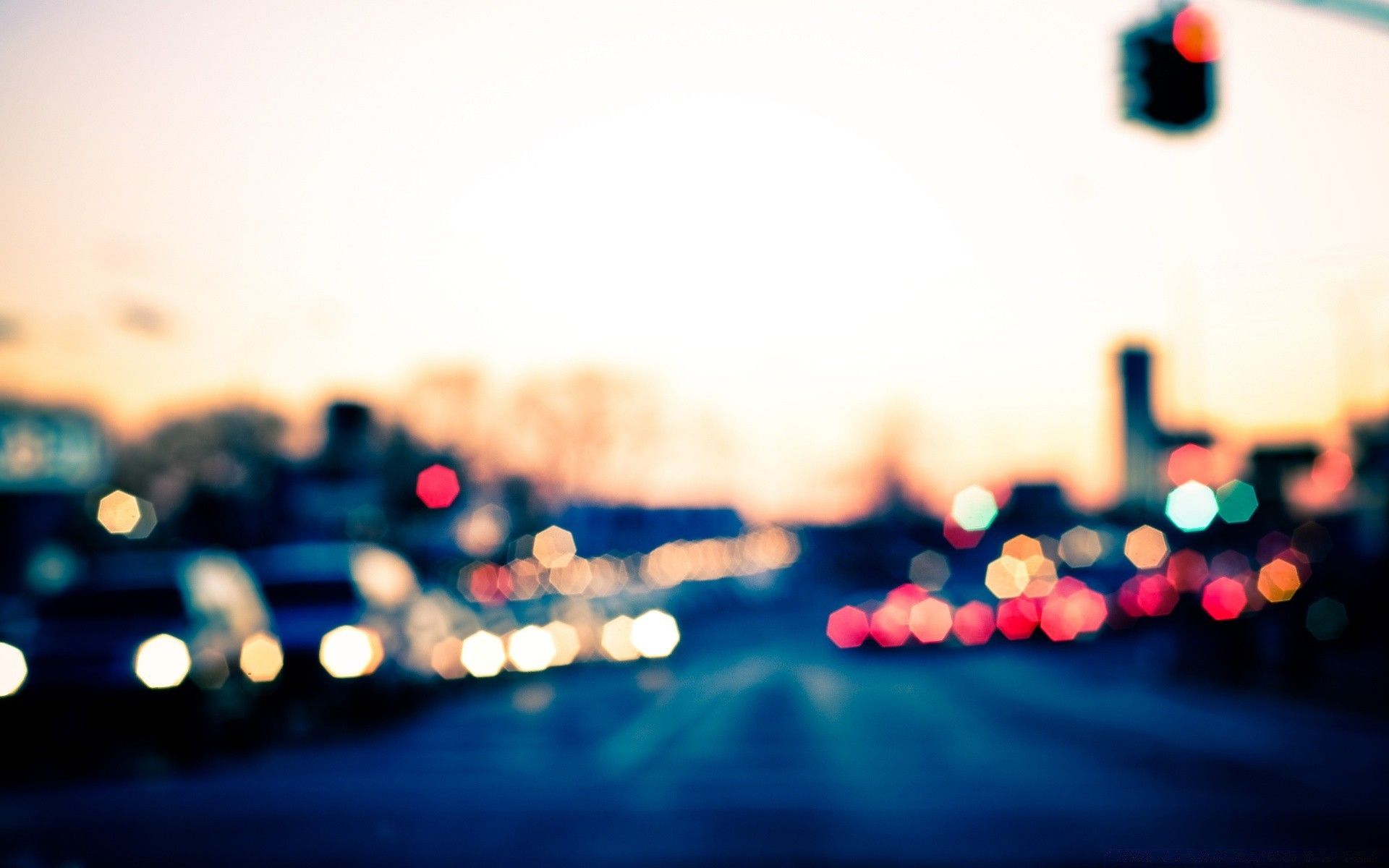 Bokeh City Background