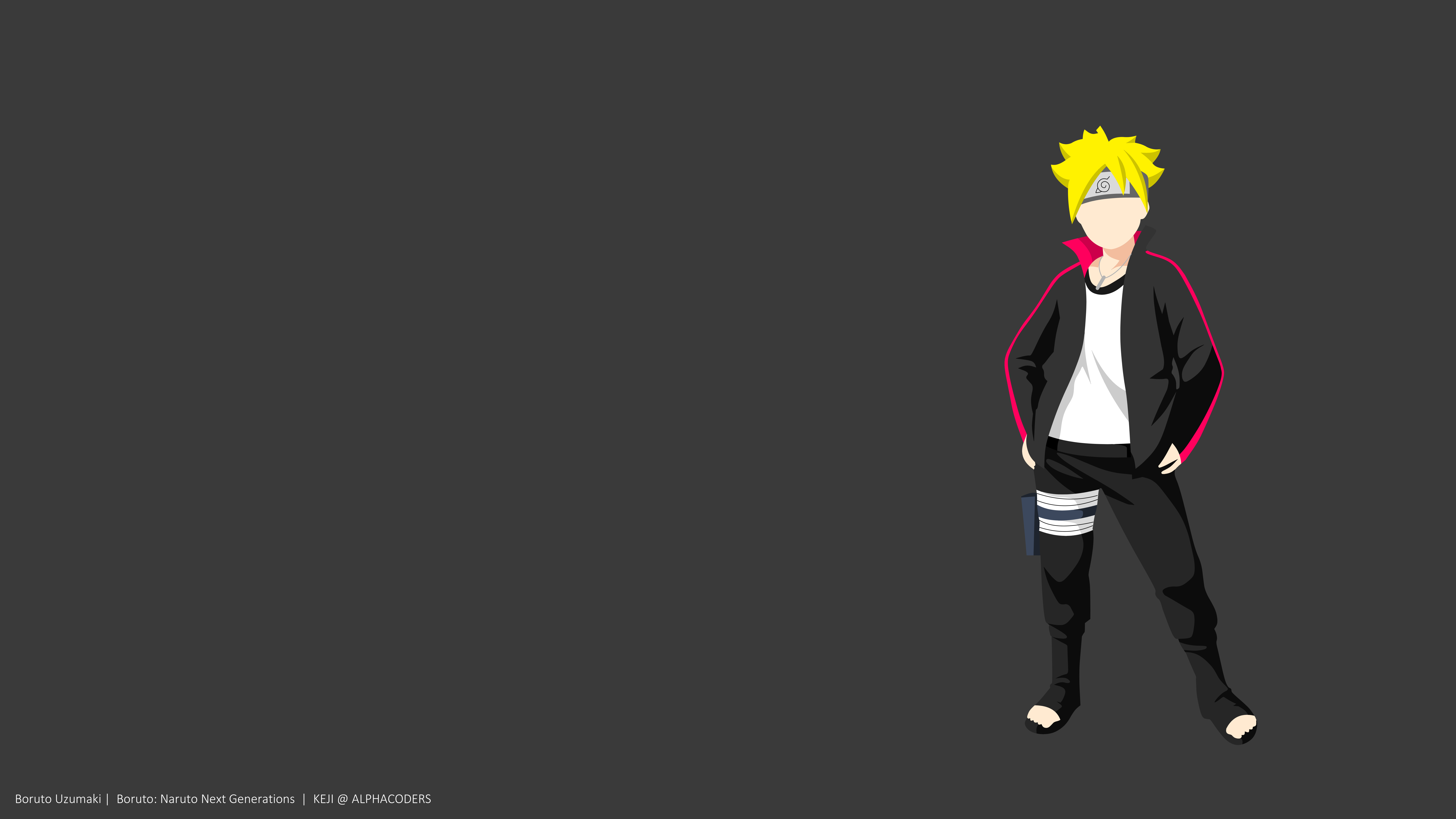 Boruto Uzumaki Minimalist Wallpapers