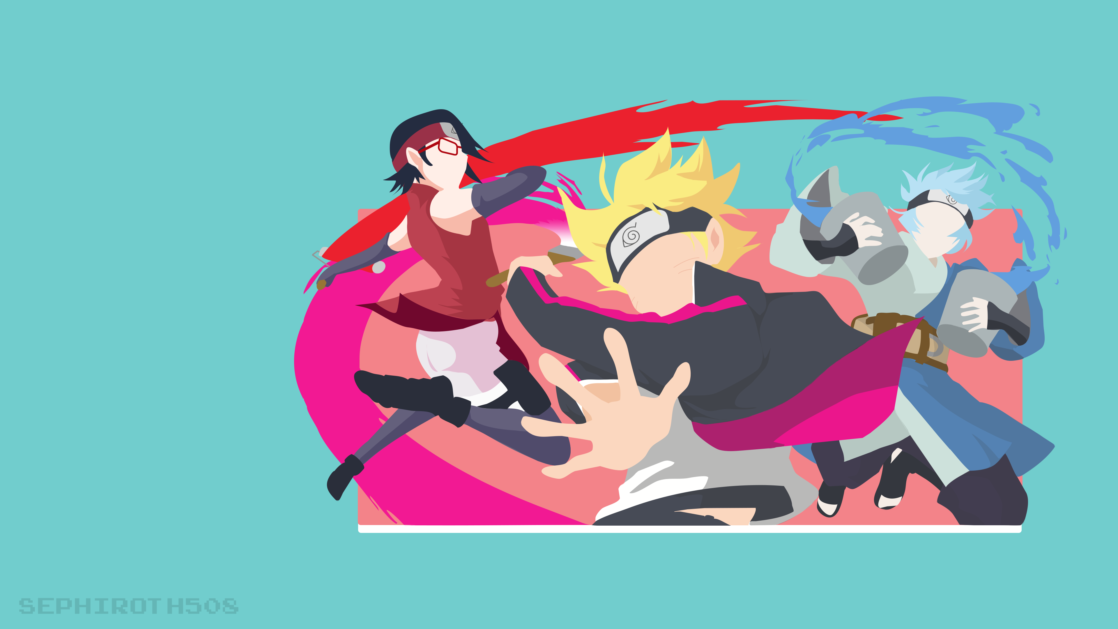 Boruto Uzumaki Minimalist Wallpapers