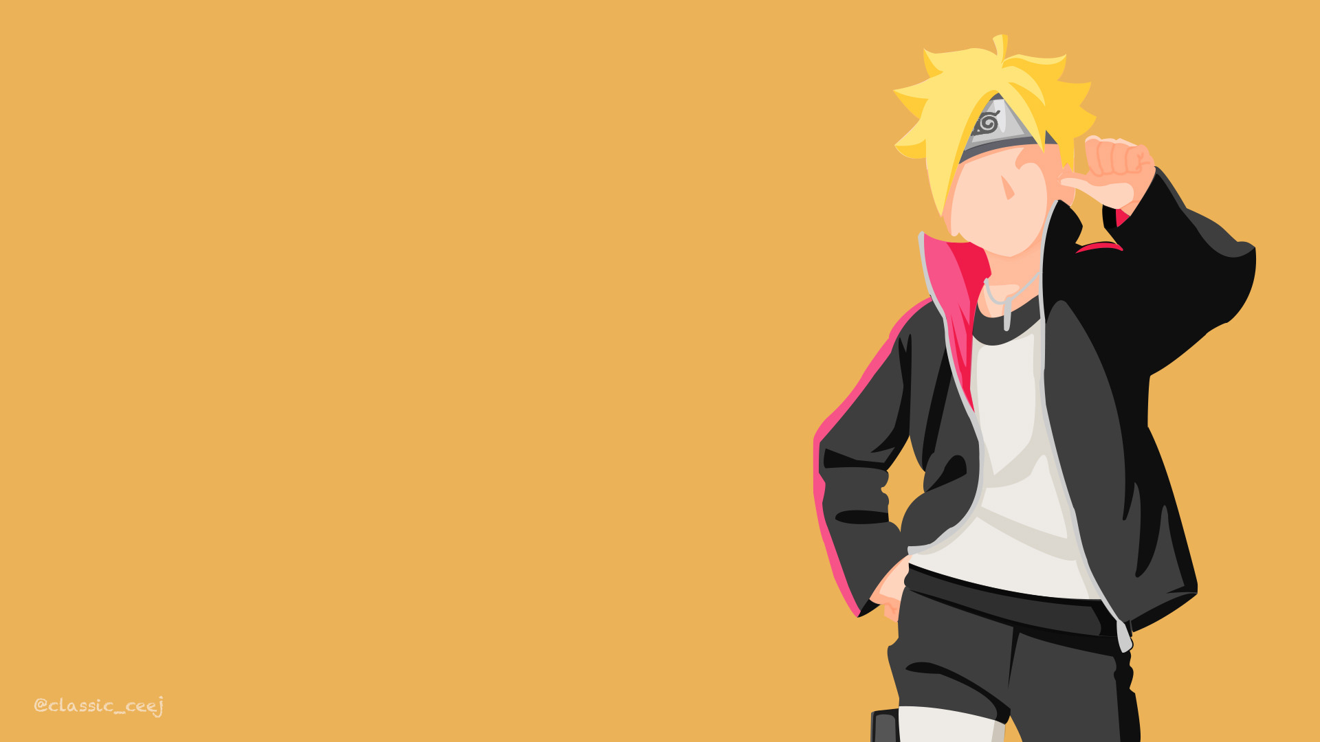 Boruto Uzumaki Minimalist Wallpapers