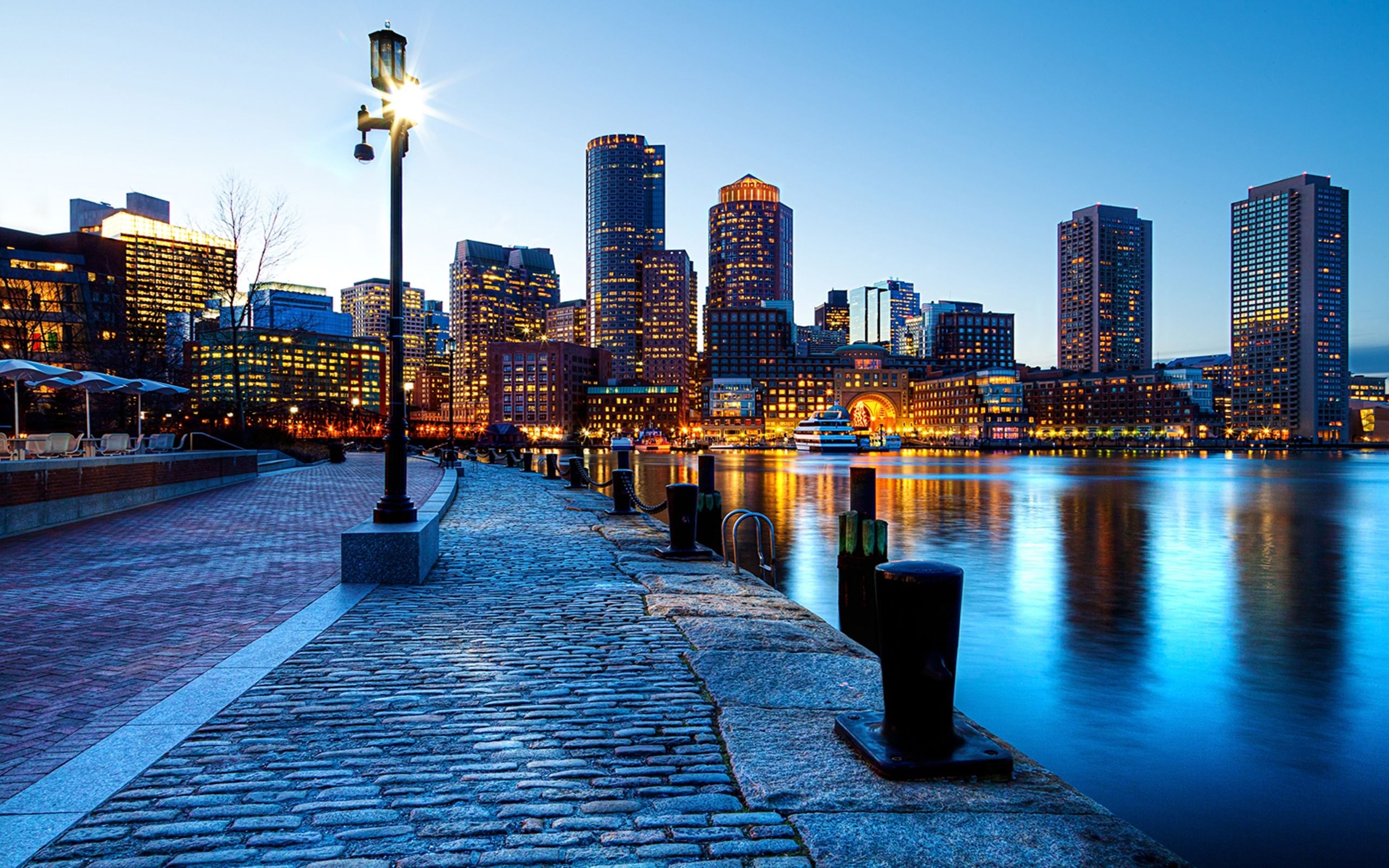 Boston Streets Night Wallpapers