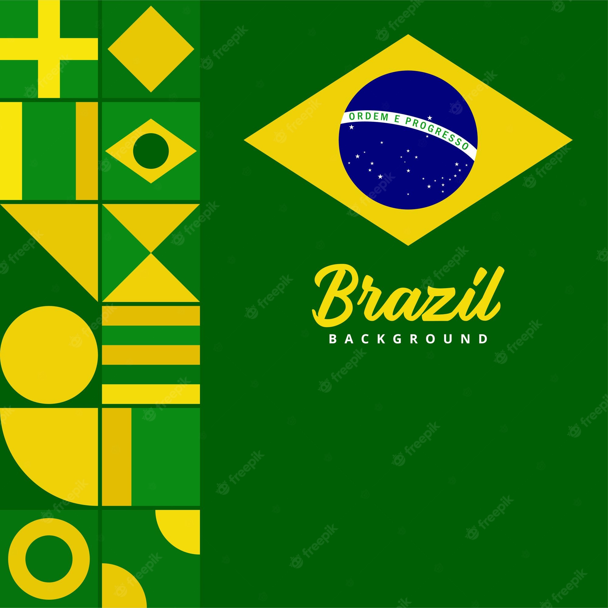 Brazil Flag 3D Wallpapers