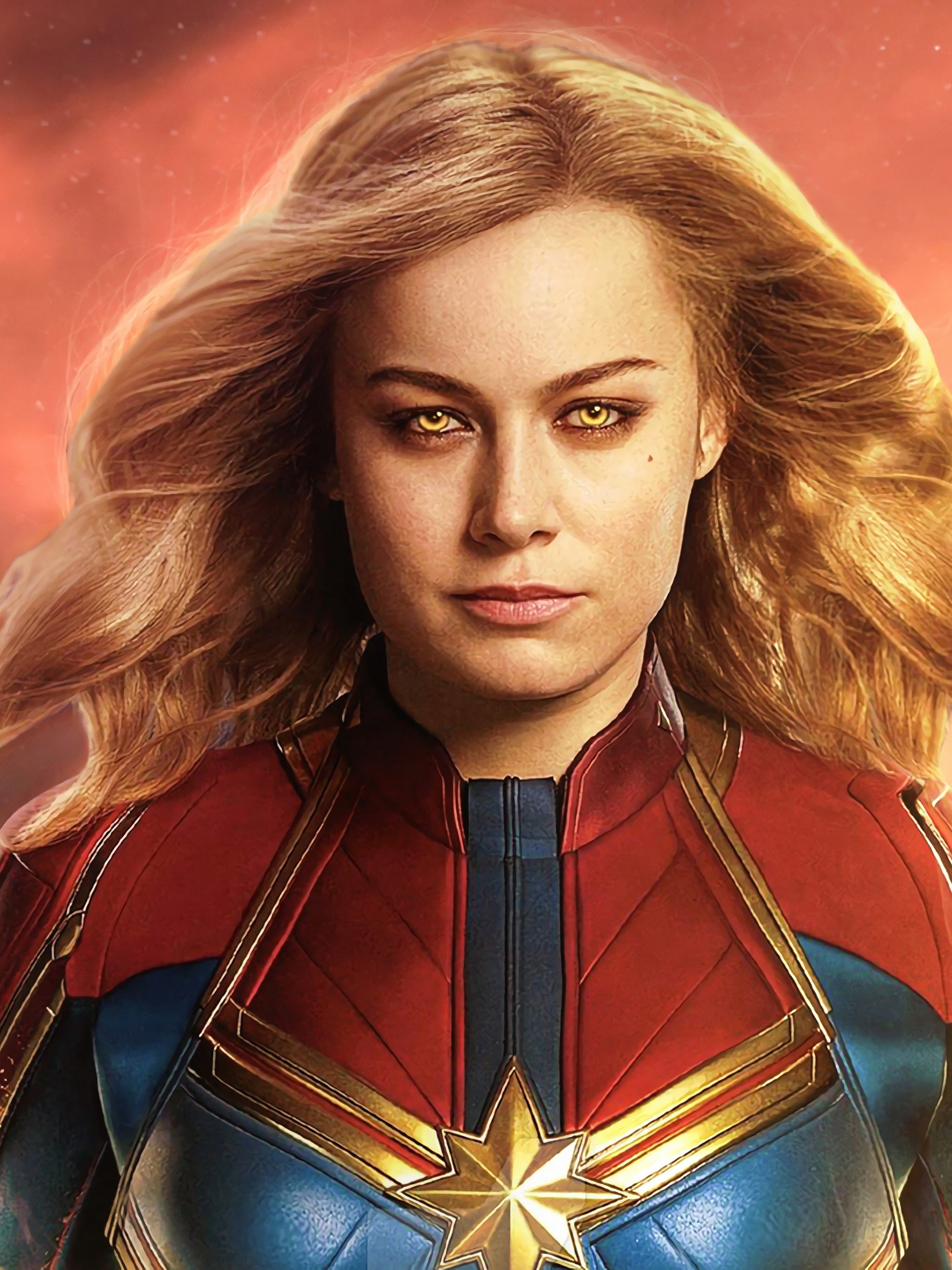 Brie Larson As Captain Marvel Artwork Wallpapers