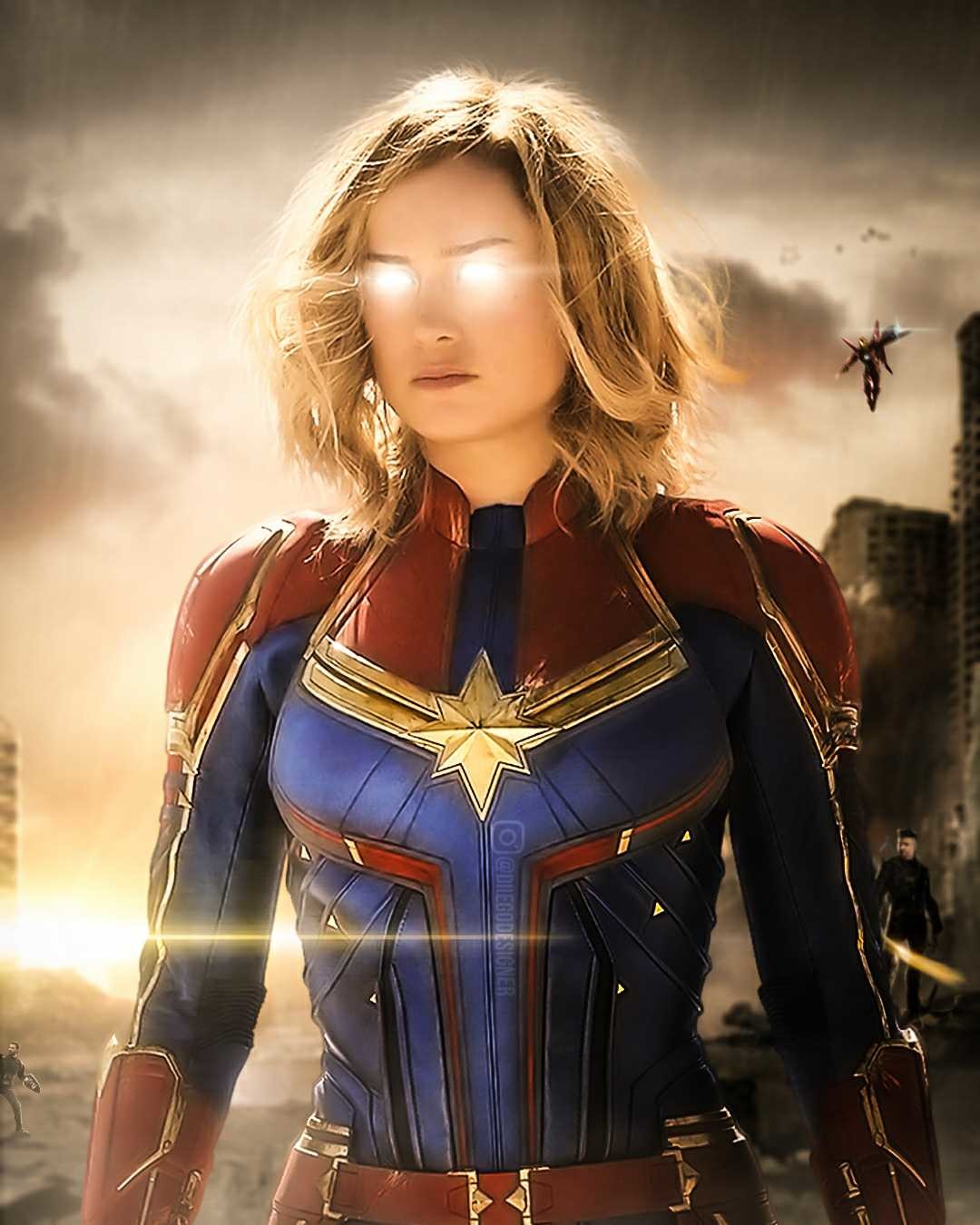 Brie Larson As Captain Marvel Artwork Wallpapers