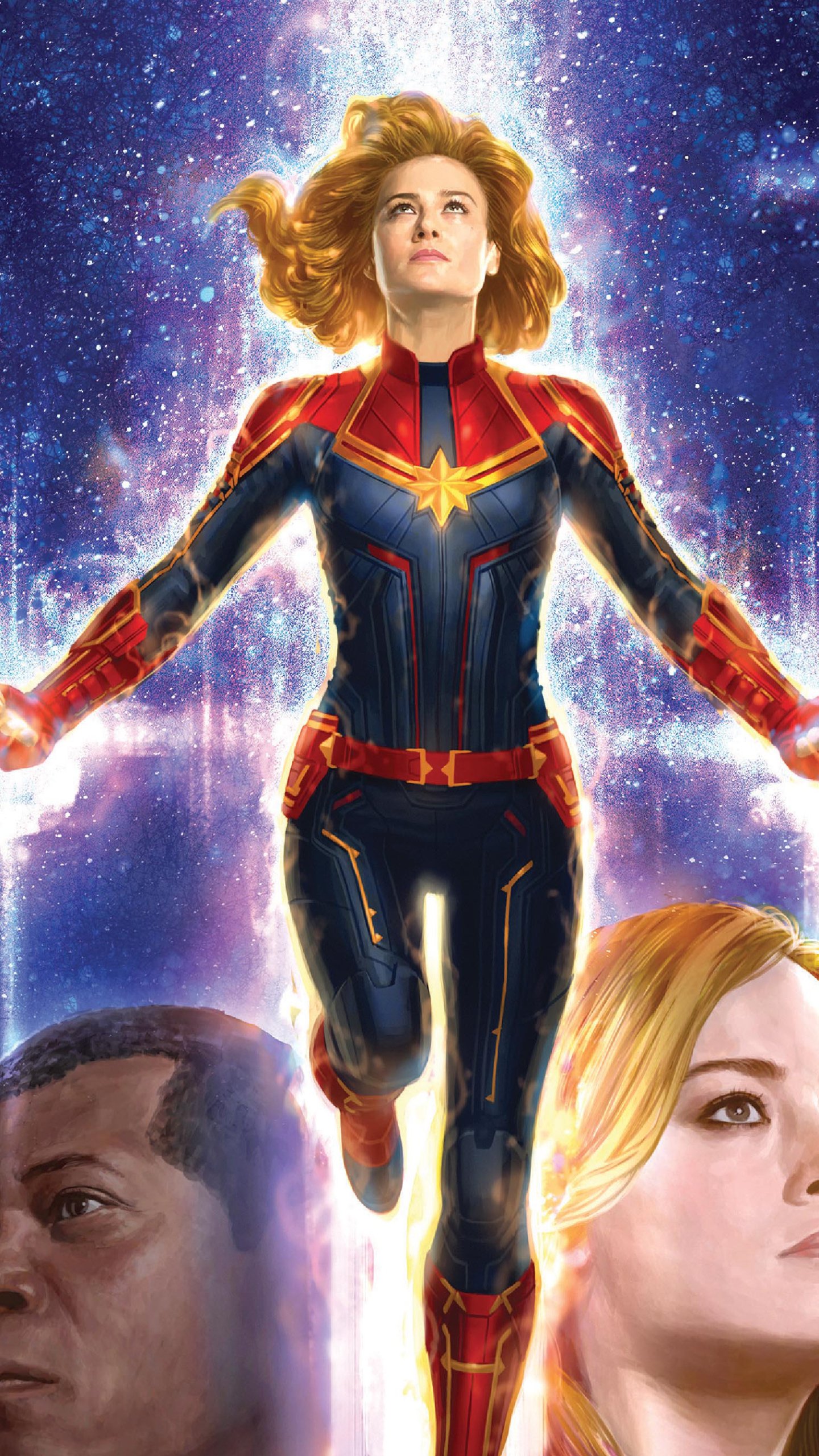 Brie Larson As Captain Marvel Illustration Wallpapers