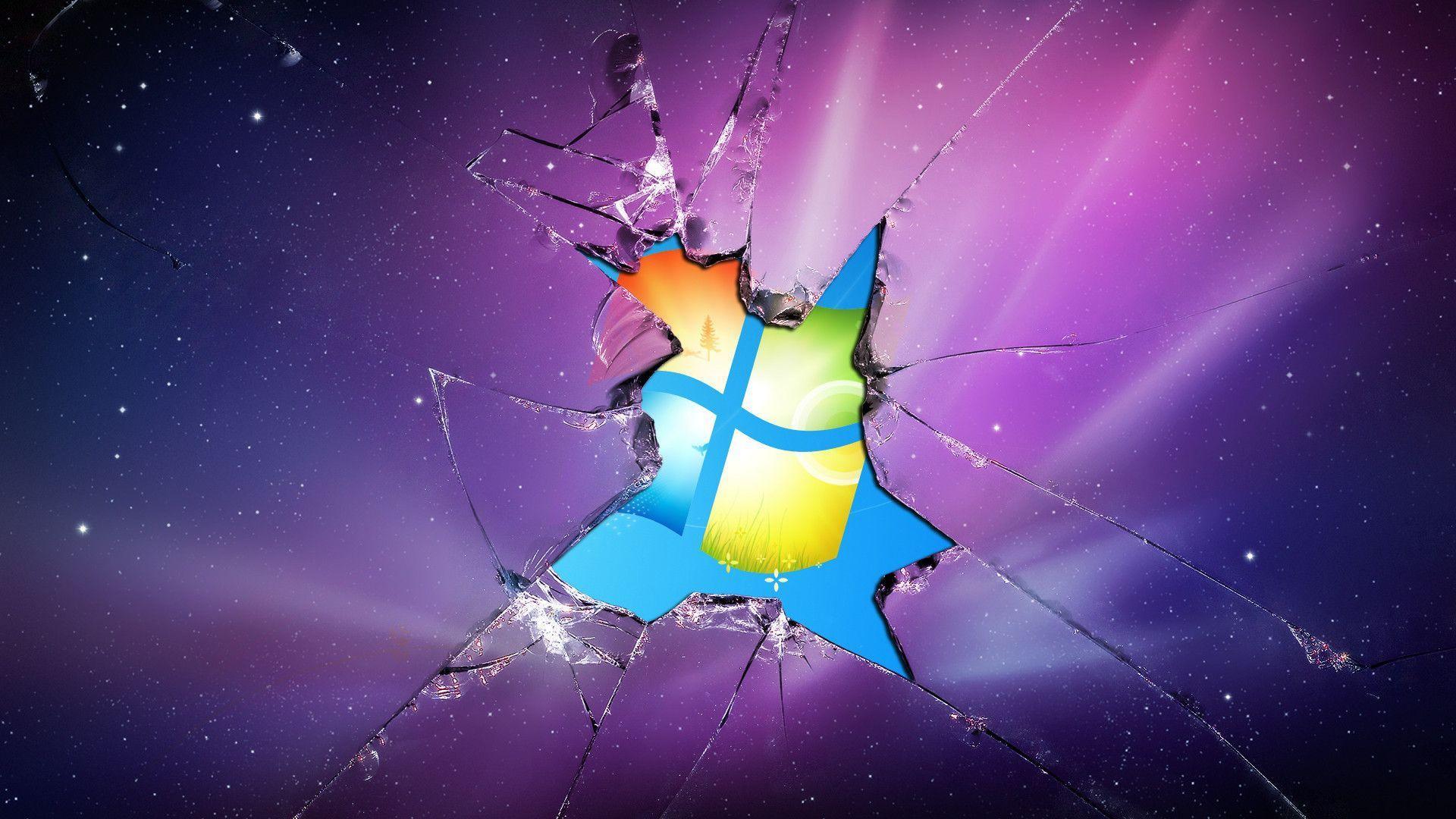 Broken Computer Background