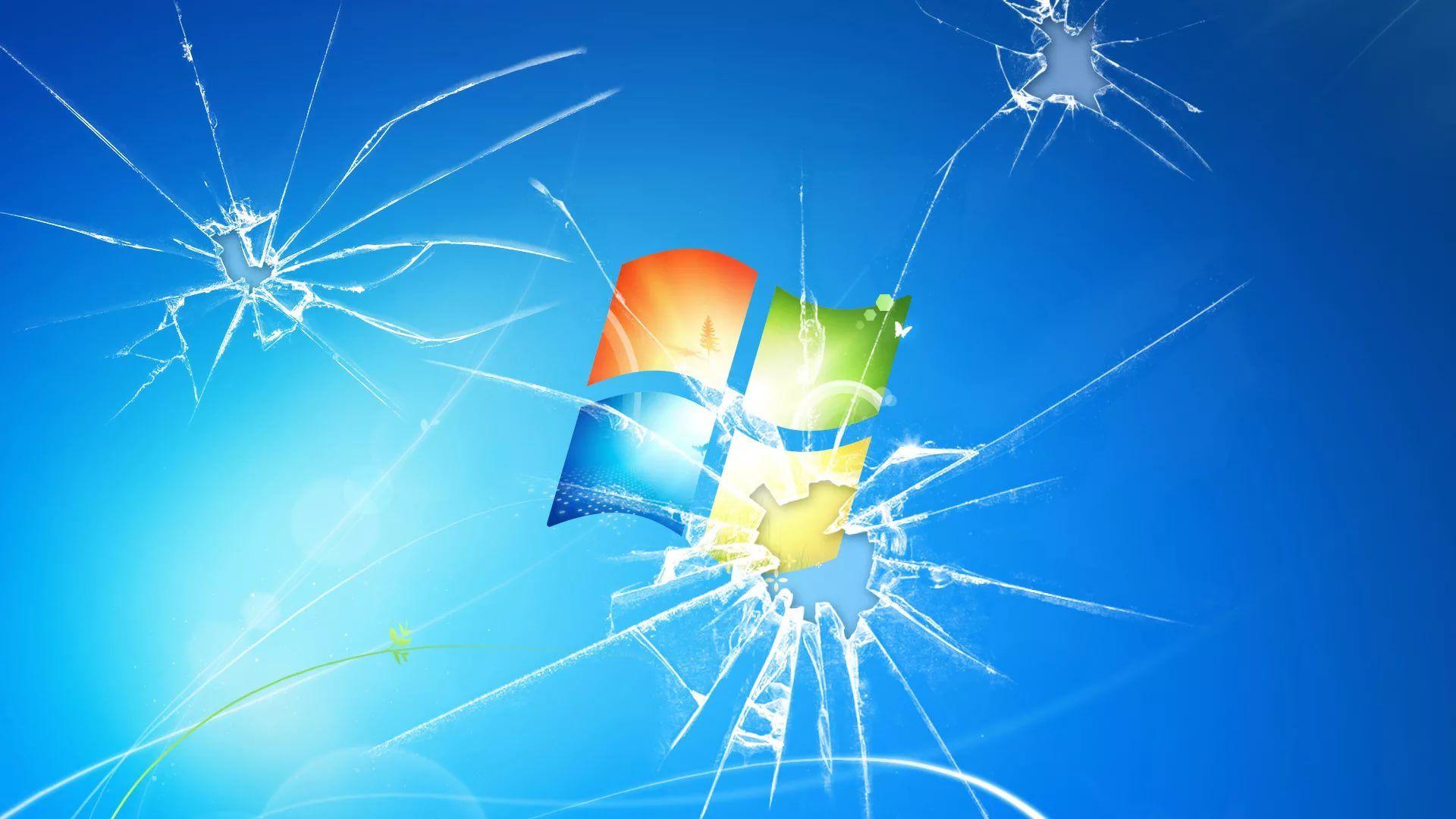 Broken Computer Background