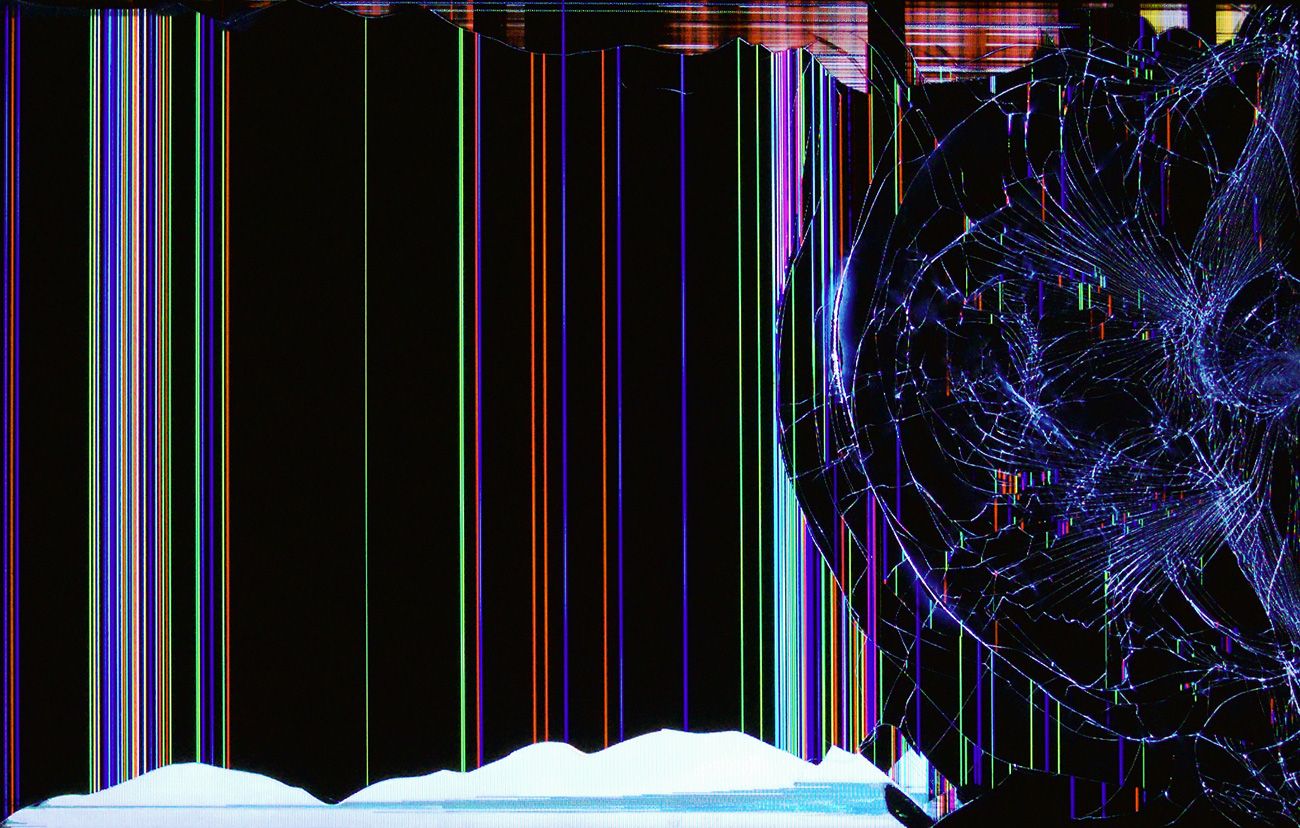 Broken Computer Background