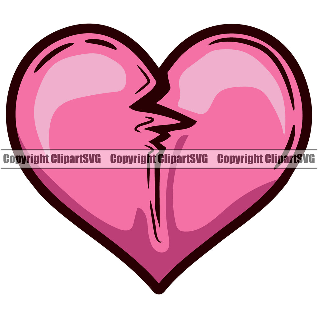 Broken Heart Pink Wallpapers