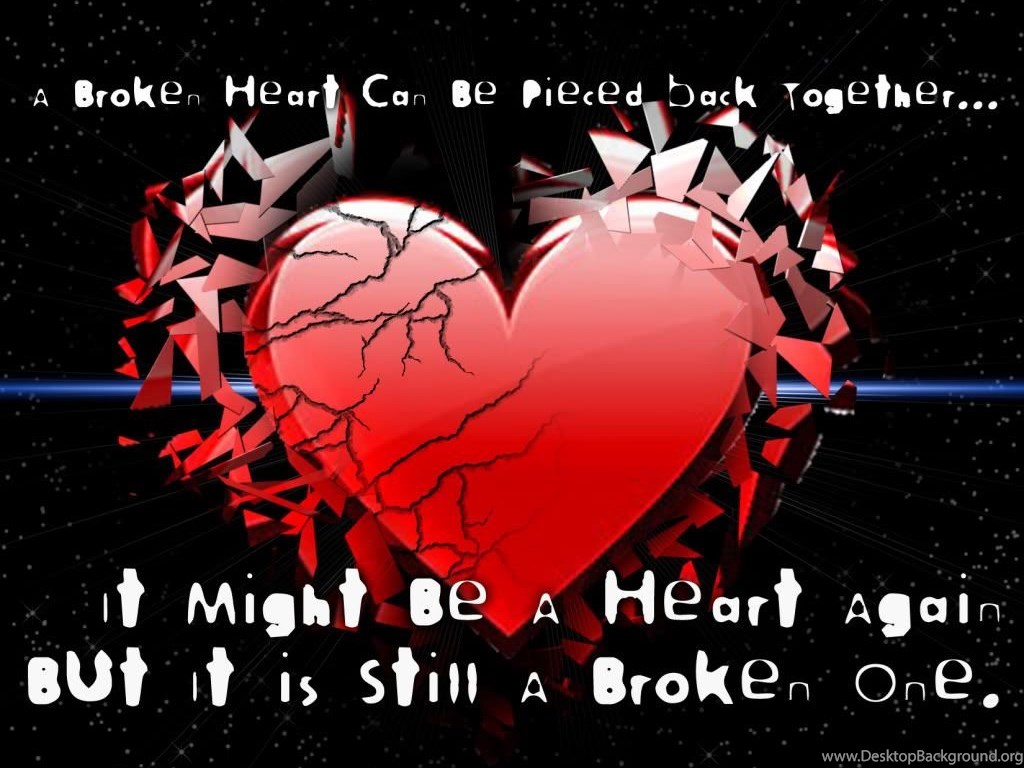 Broken Heart With Quotes Wallpapers