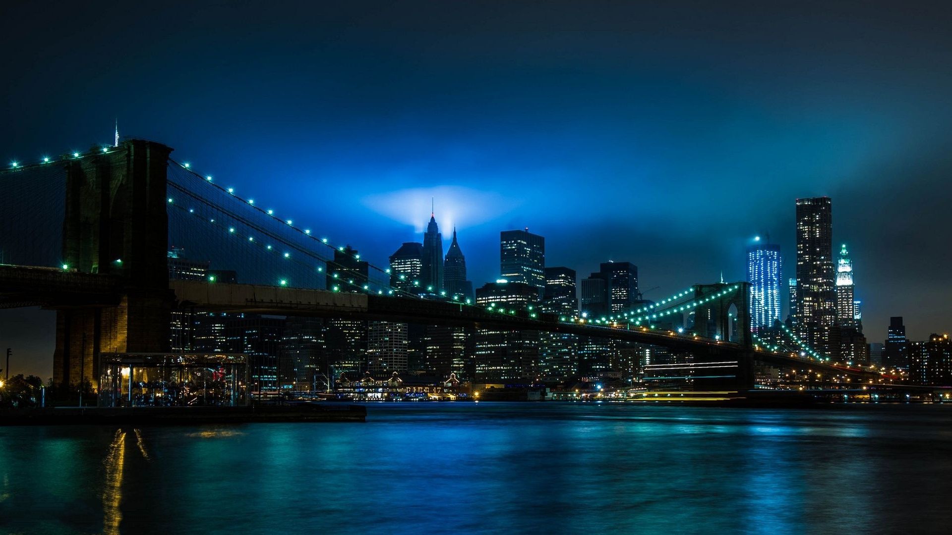 Brooklyn Bridge At Night Wallpapers