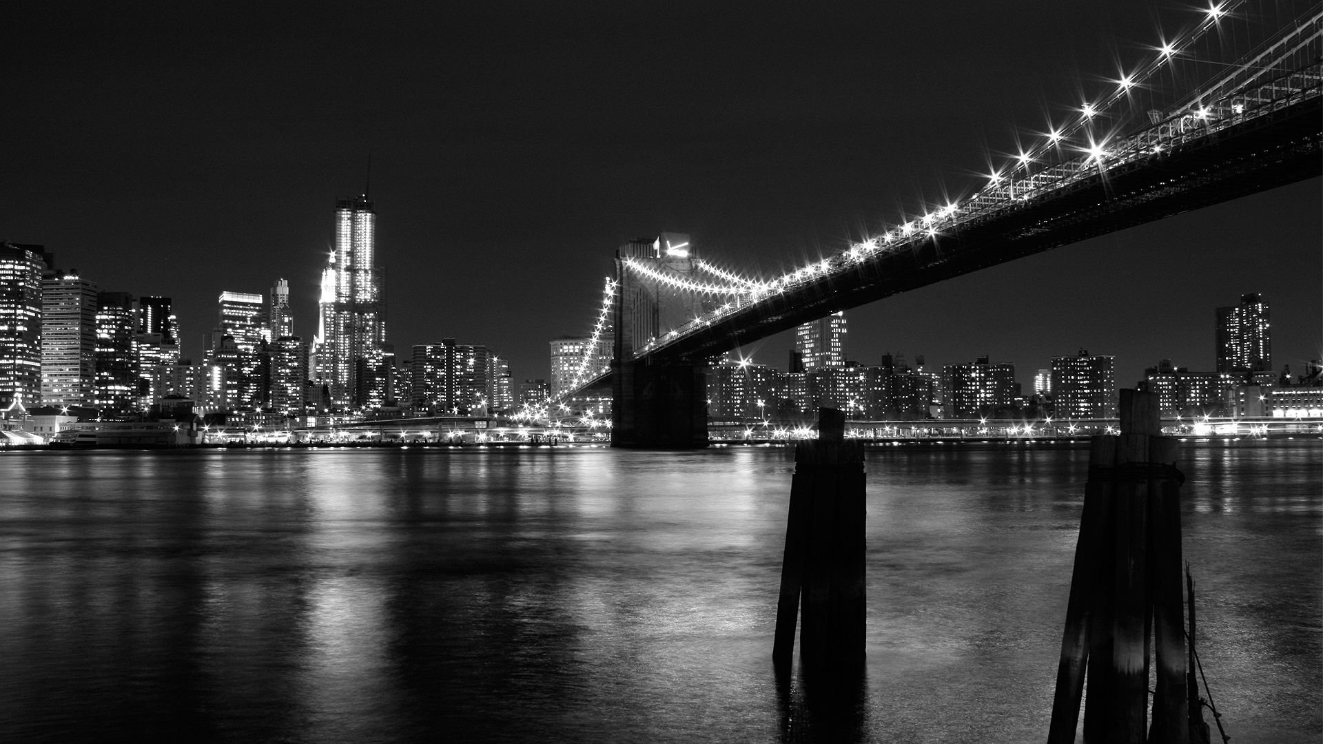 Brooklyn Bridge At Night Wallpapers