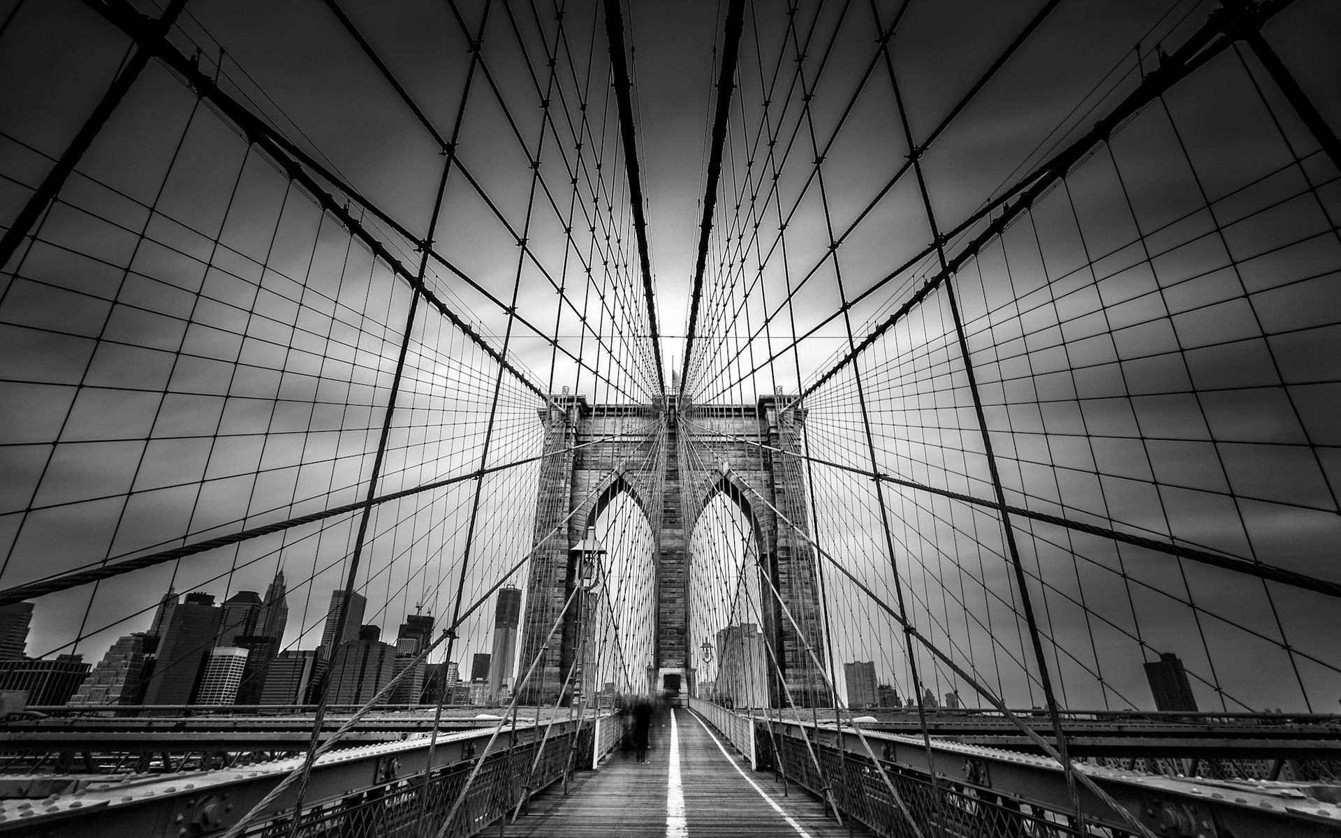 Brooklyn Bridge Black And White Wallpapers