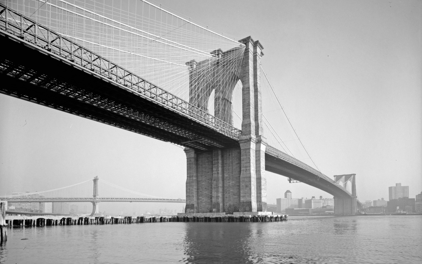 Brooklyn Bridge Black And White Wallpapers