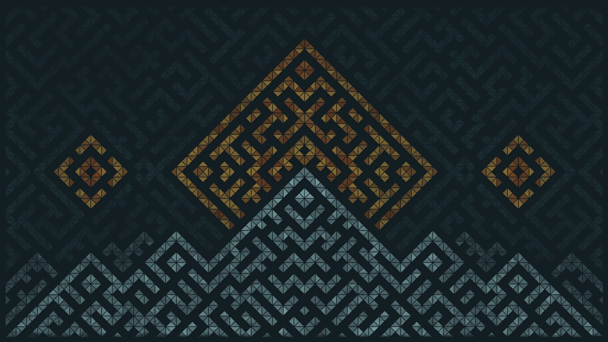 Brown Geometric Wallpapers