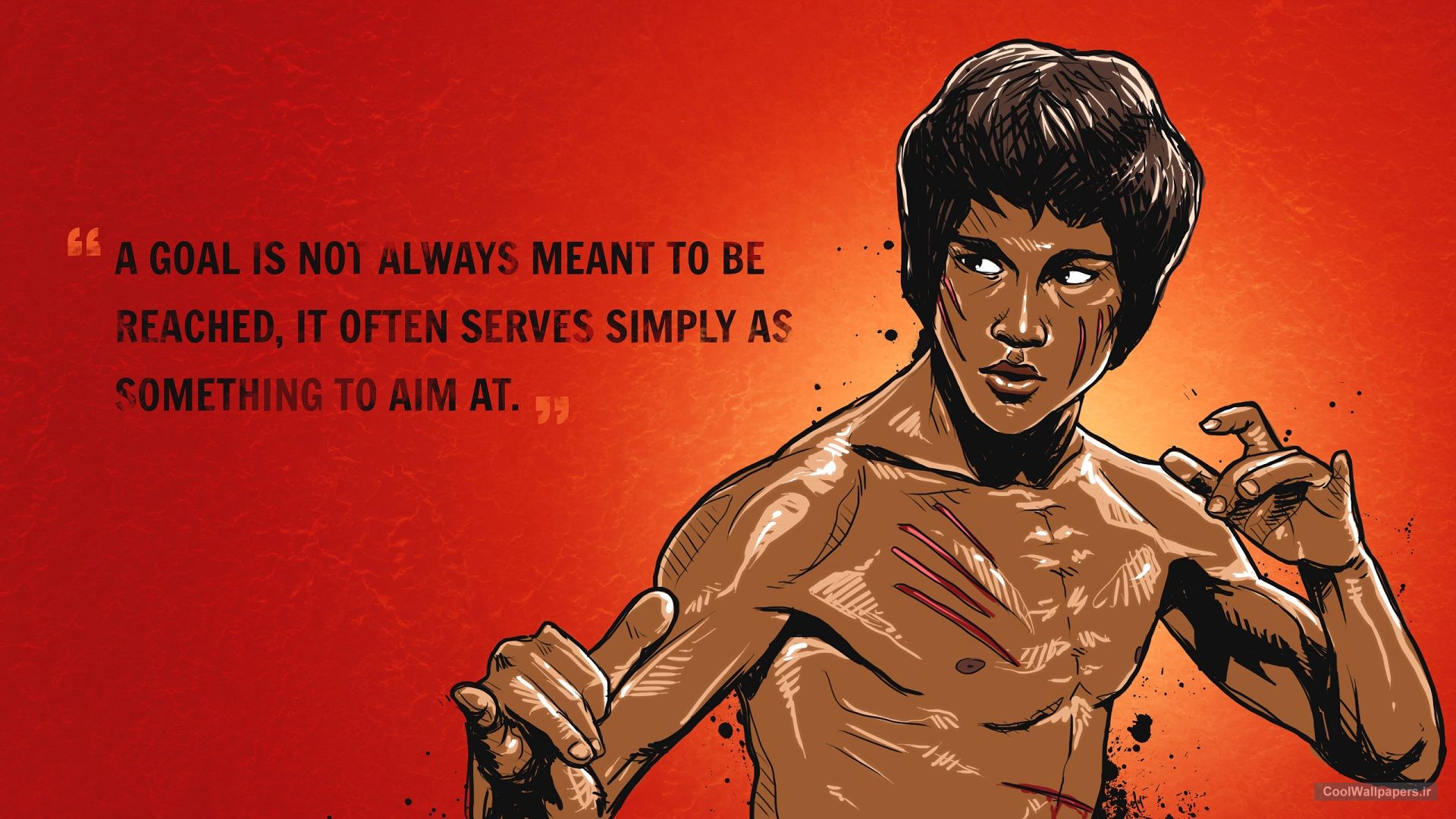Bruce Lee Cartoon Images Wallpapers