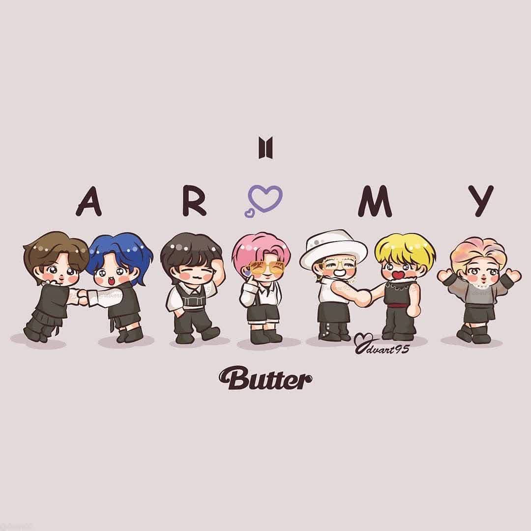 Bts Cartoon Wallpapers