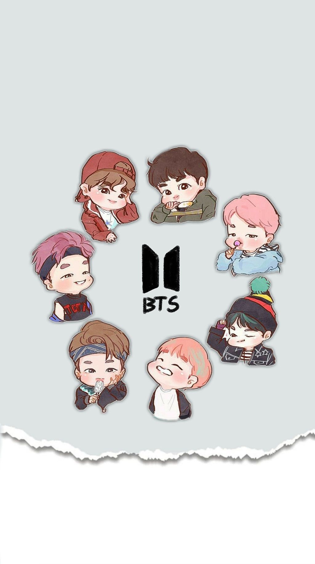 Bts Cartoon Wallpapers