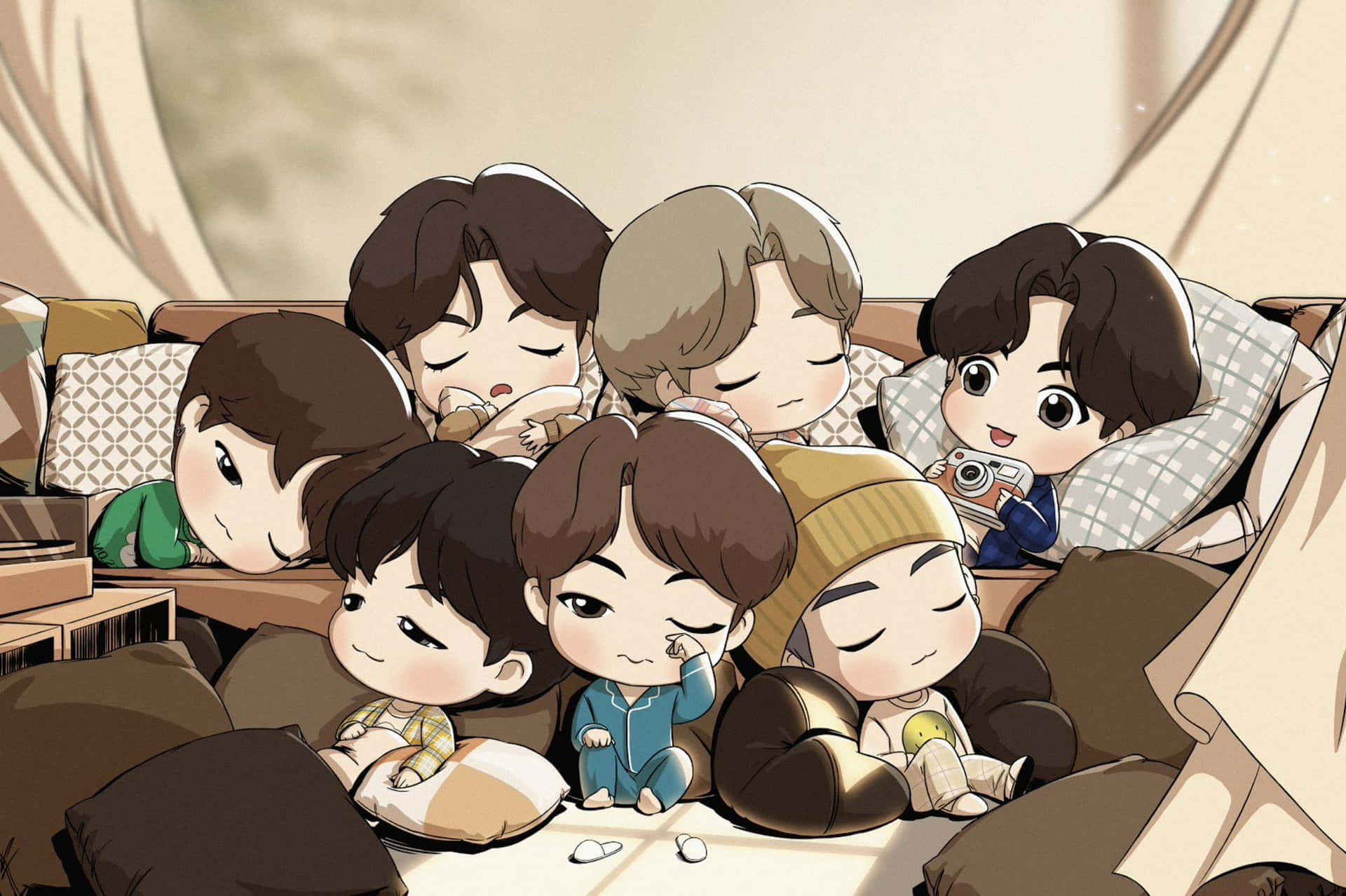 Bts Cartoon Wallpapers