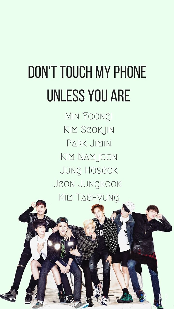 Bts Dont Touch My Phone Wallpapers