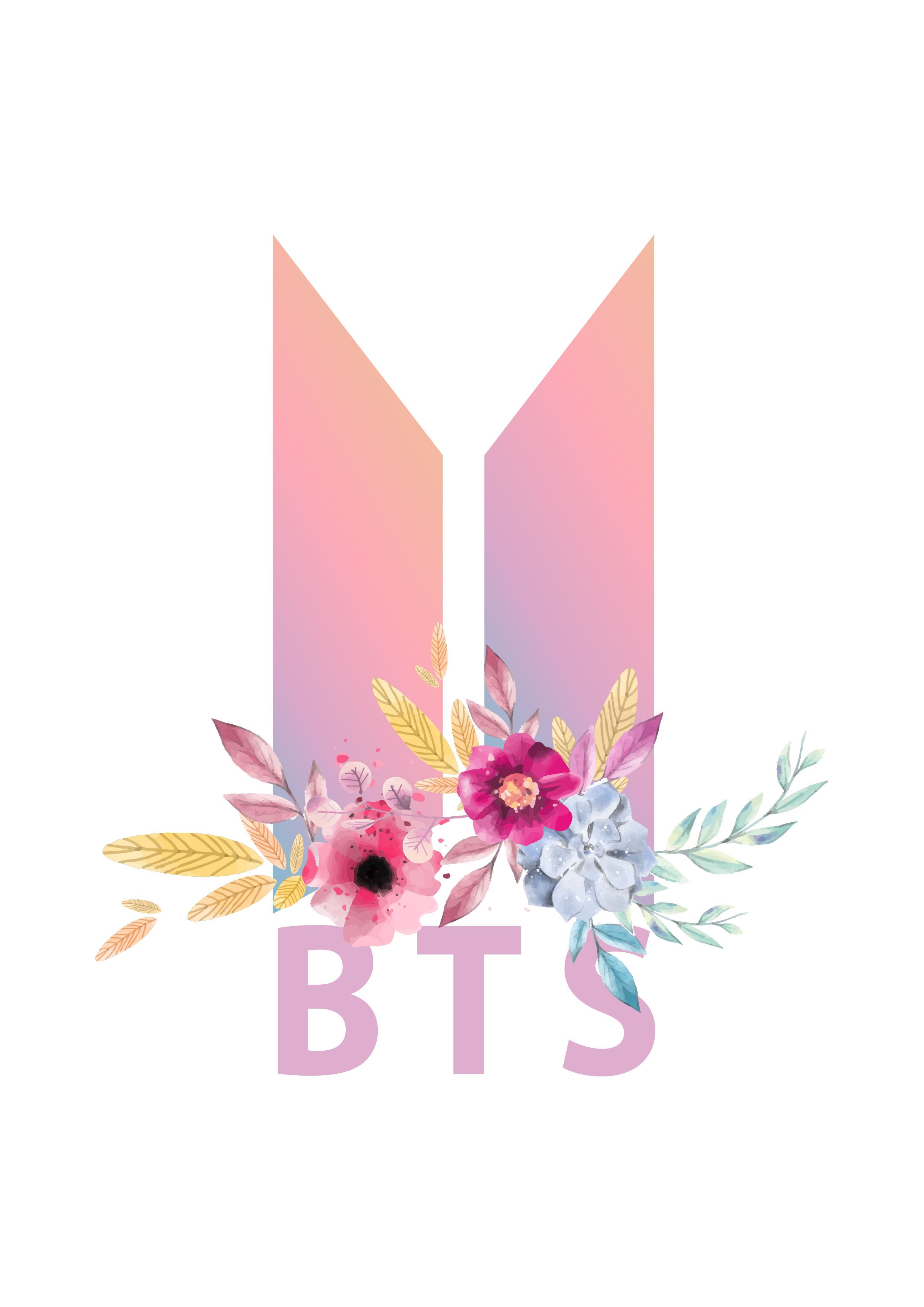 Bts Flower Logo Wallpapers