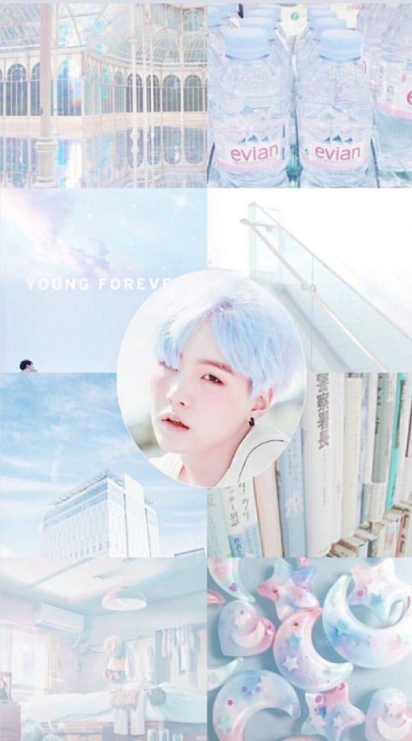 Bts Light Blue Aesthetic Wallpapers