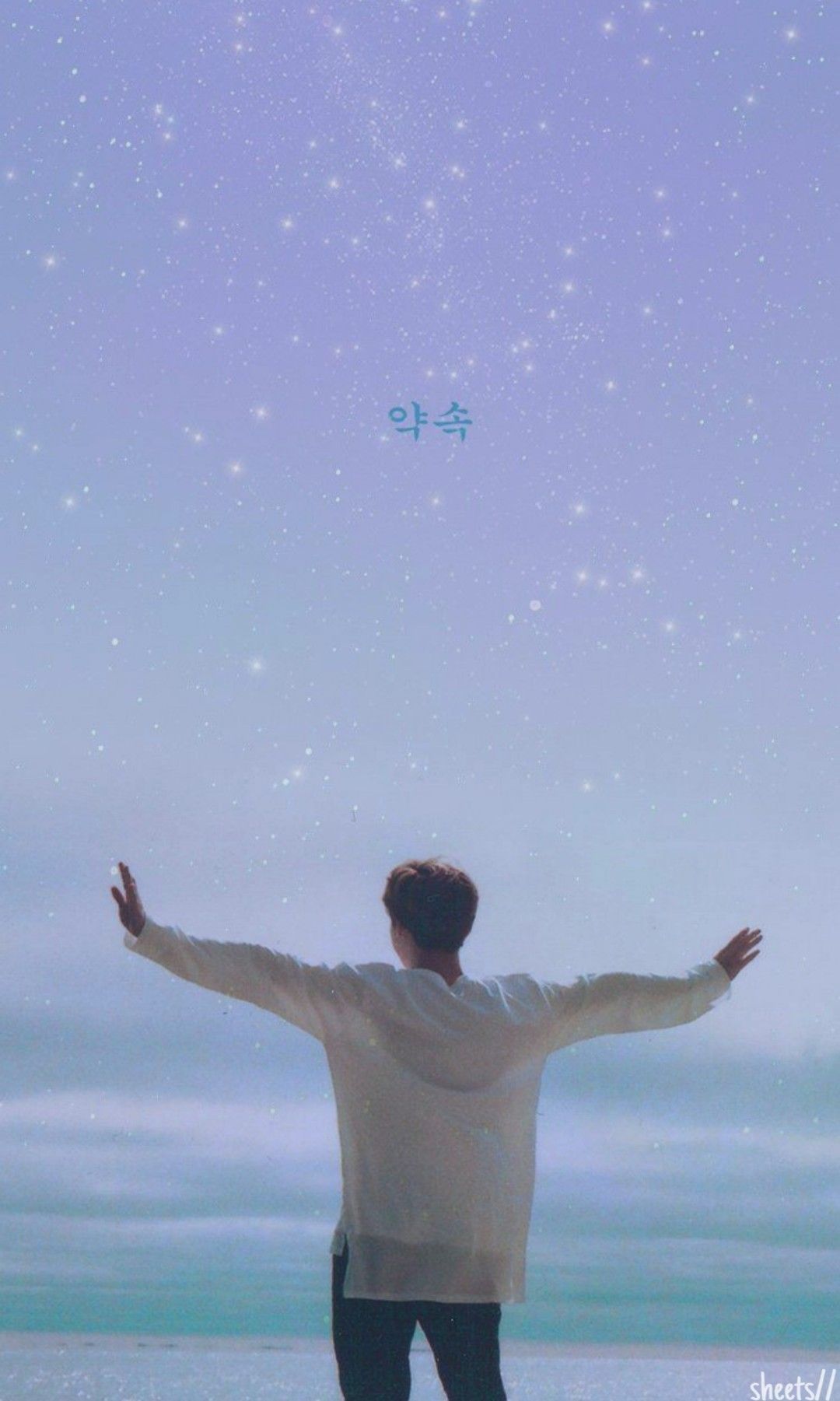 Bts Light Blue Aesthetic Wallpapers