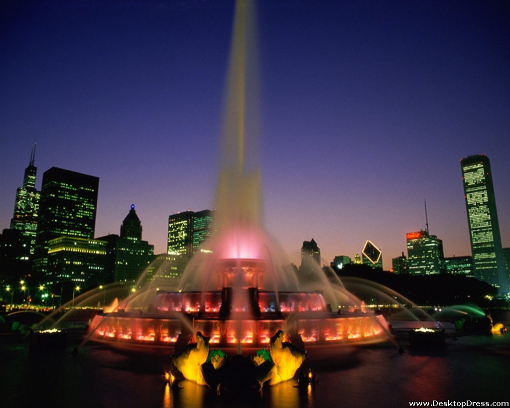 Buckingham Fountain Fountain Chicago Wallpapers