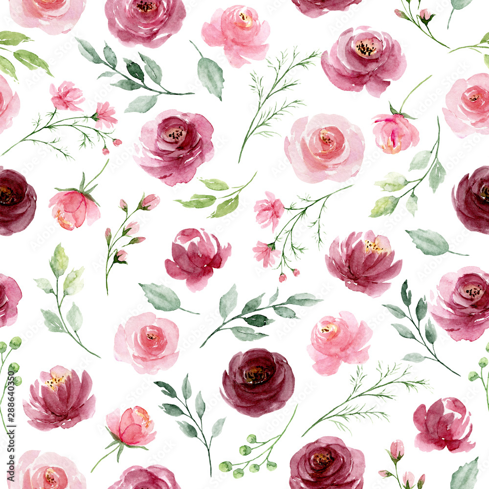 Burgundy Roses Wallpapers