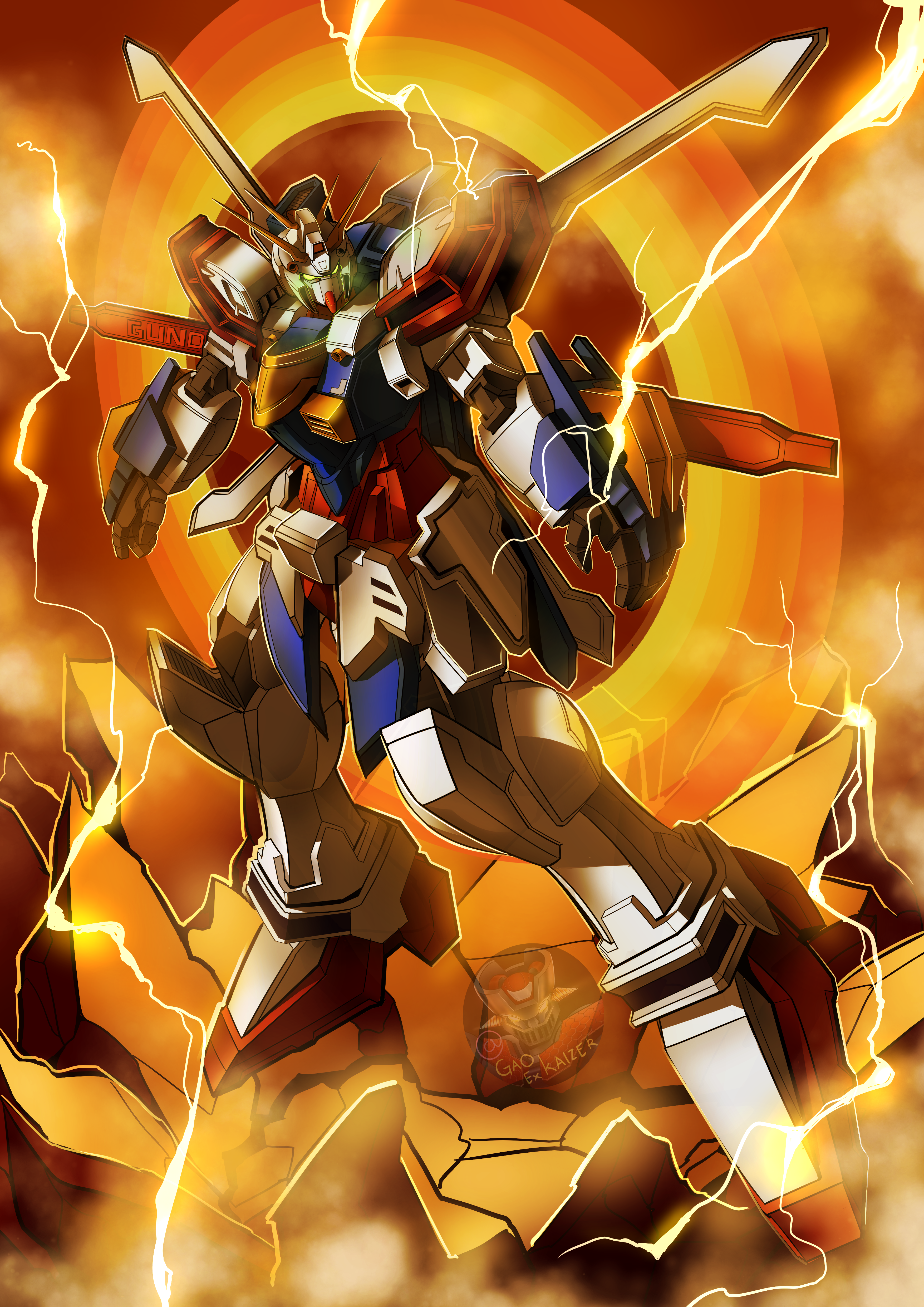 Burning Gundam Wallpapers