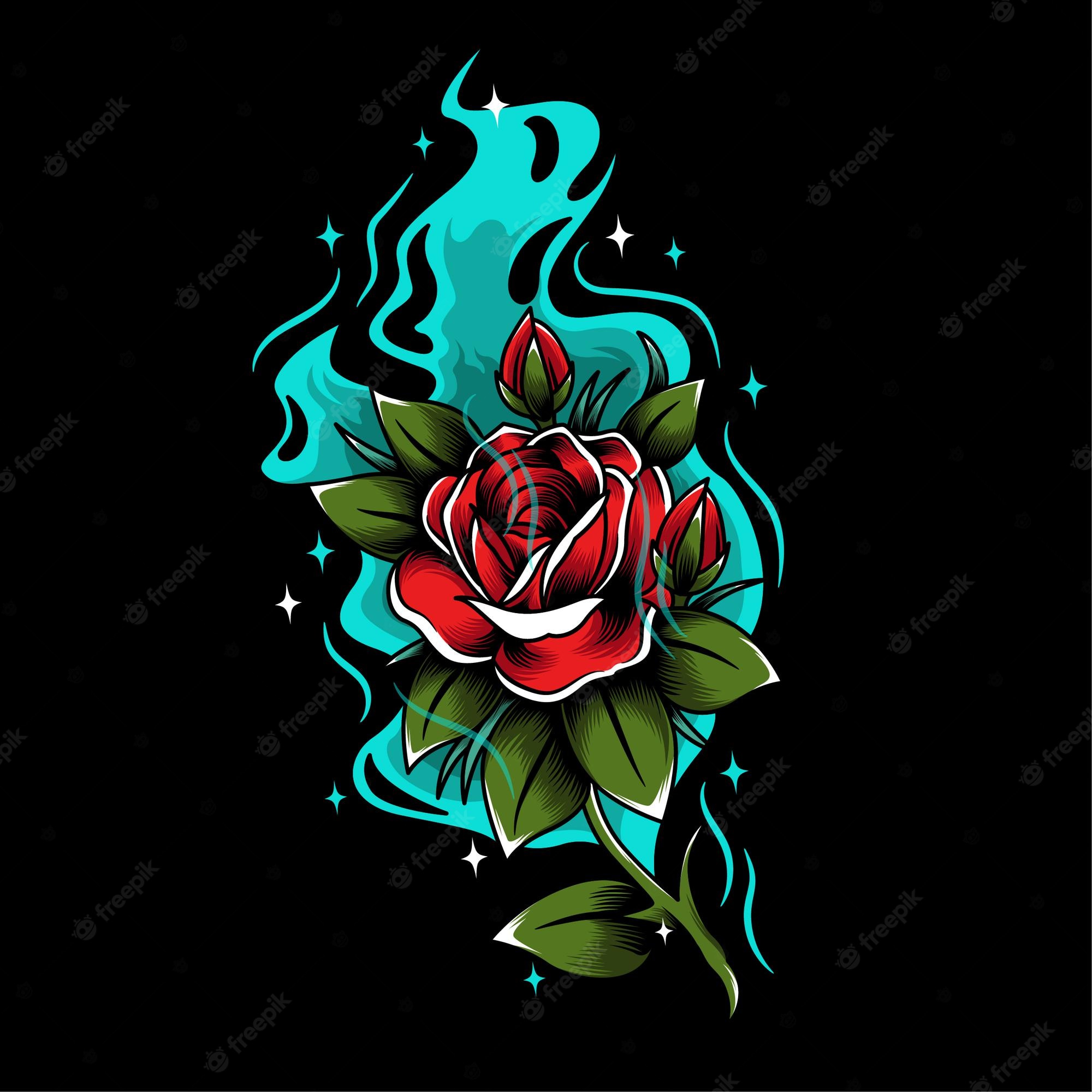 Burning Rose Wallpapers