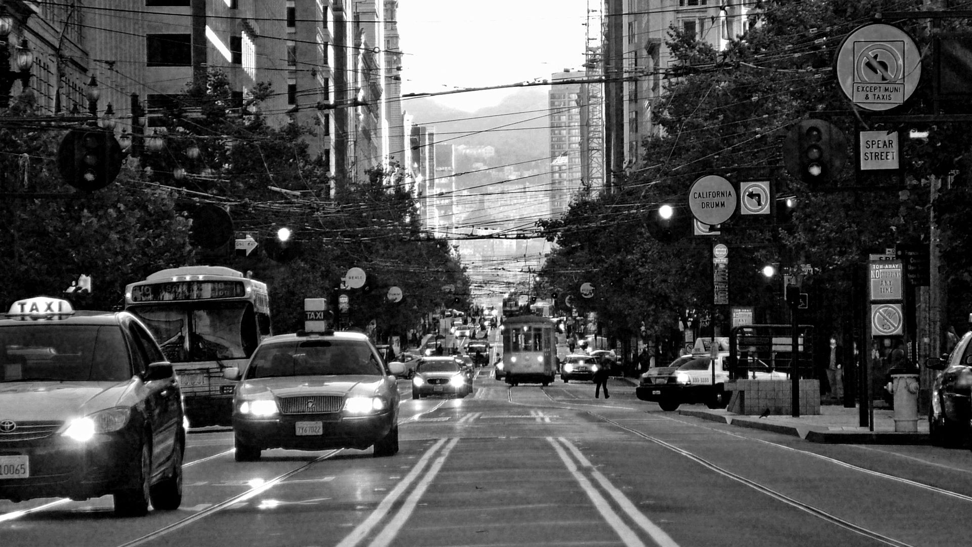 Busy Street Background