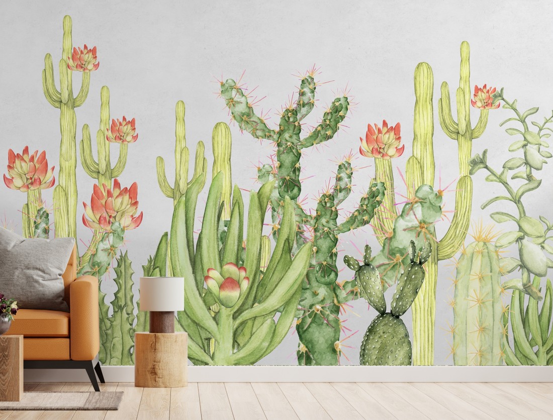 Cactus Print Wallpapers