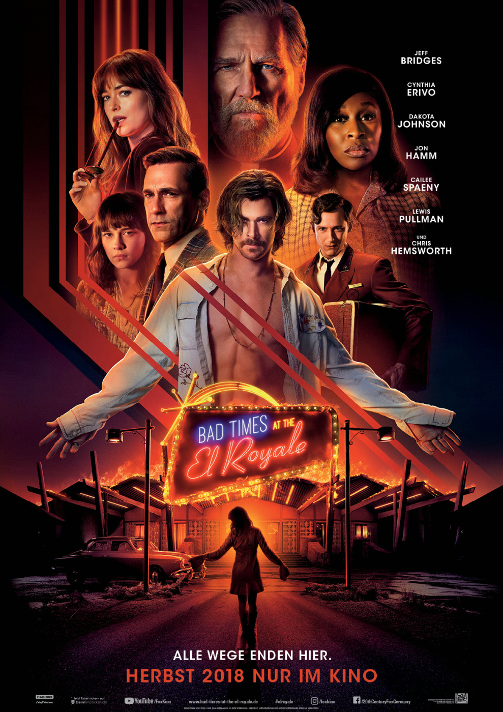 Cailee Spaeny Bad Times At The El Royale 2018 Movie Poster Wallpapers