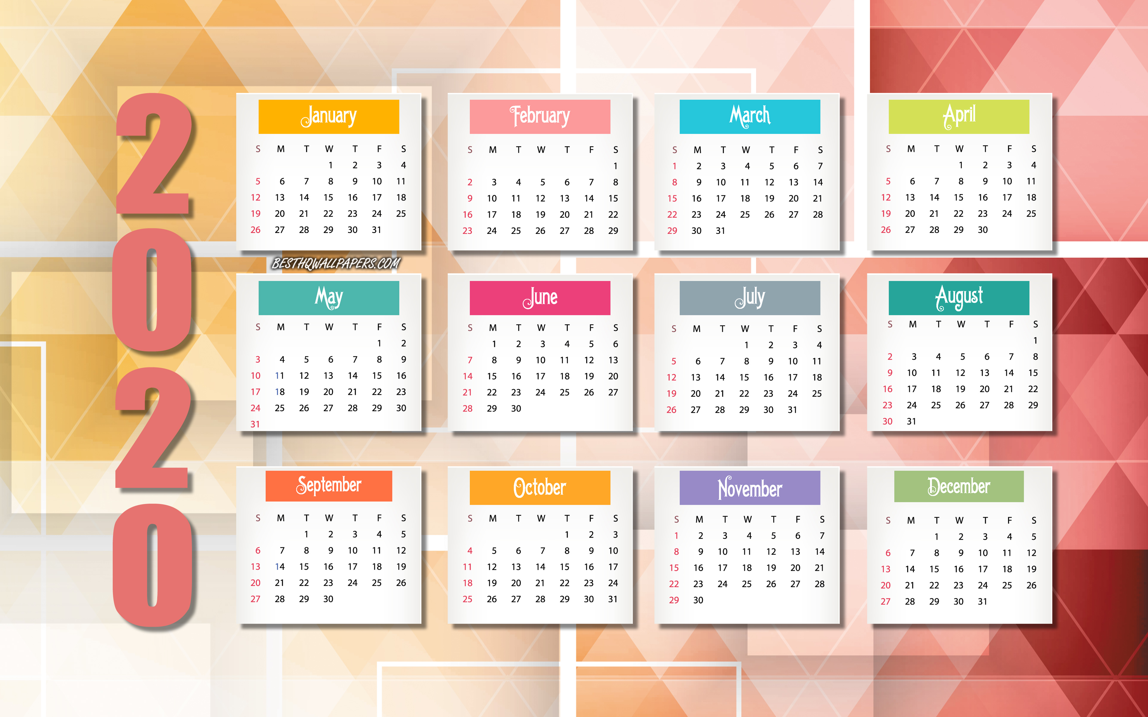 Calendar 2020 Wallpapers